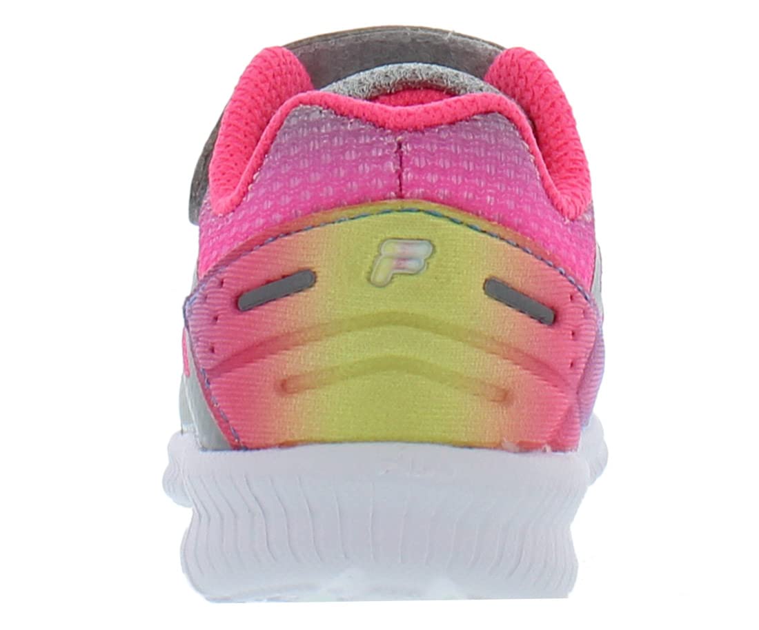 Fila Superstride 2 Strap Baby Girls Shoes Size 9 - Light Grey Walking Shoes for Toddlers, Comfortable & Stylish First Walkers for Outdoor Play & Daily Wear