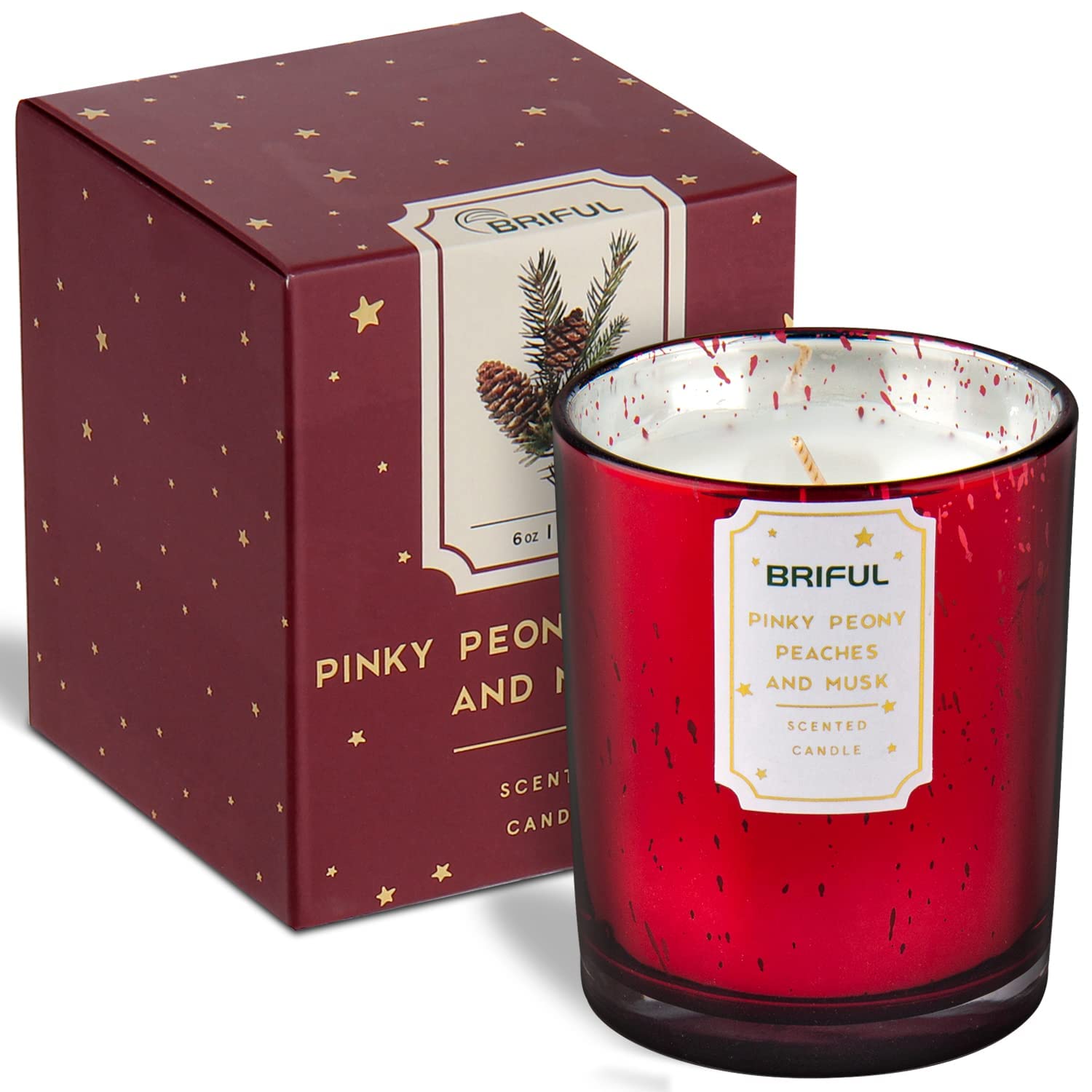 Peony Scented Soy Candle - Relaxing Aromatherapy for Home & Meditation