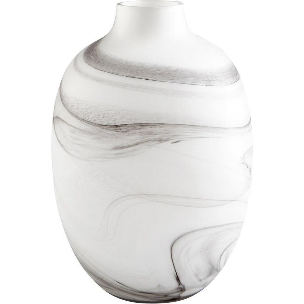 Cyan Design 10469 White-Cream Ceramic Vase & Planter - Elegant Home Decor for Flowers, Plants, and Centerpieces | Perfect for Living Room, Dining Table, and Wedding Decorations