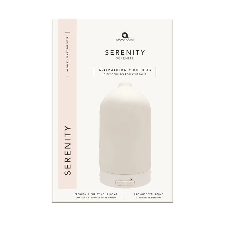 Premium Aromatherapy Essential Oil Diffuser - Ceramic Ultrasonic USB Humidifier for Home, Office, Yoga & Spa - Cream White Relaxation Device with 7 Color LED Lights