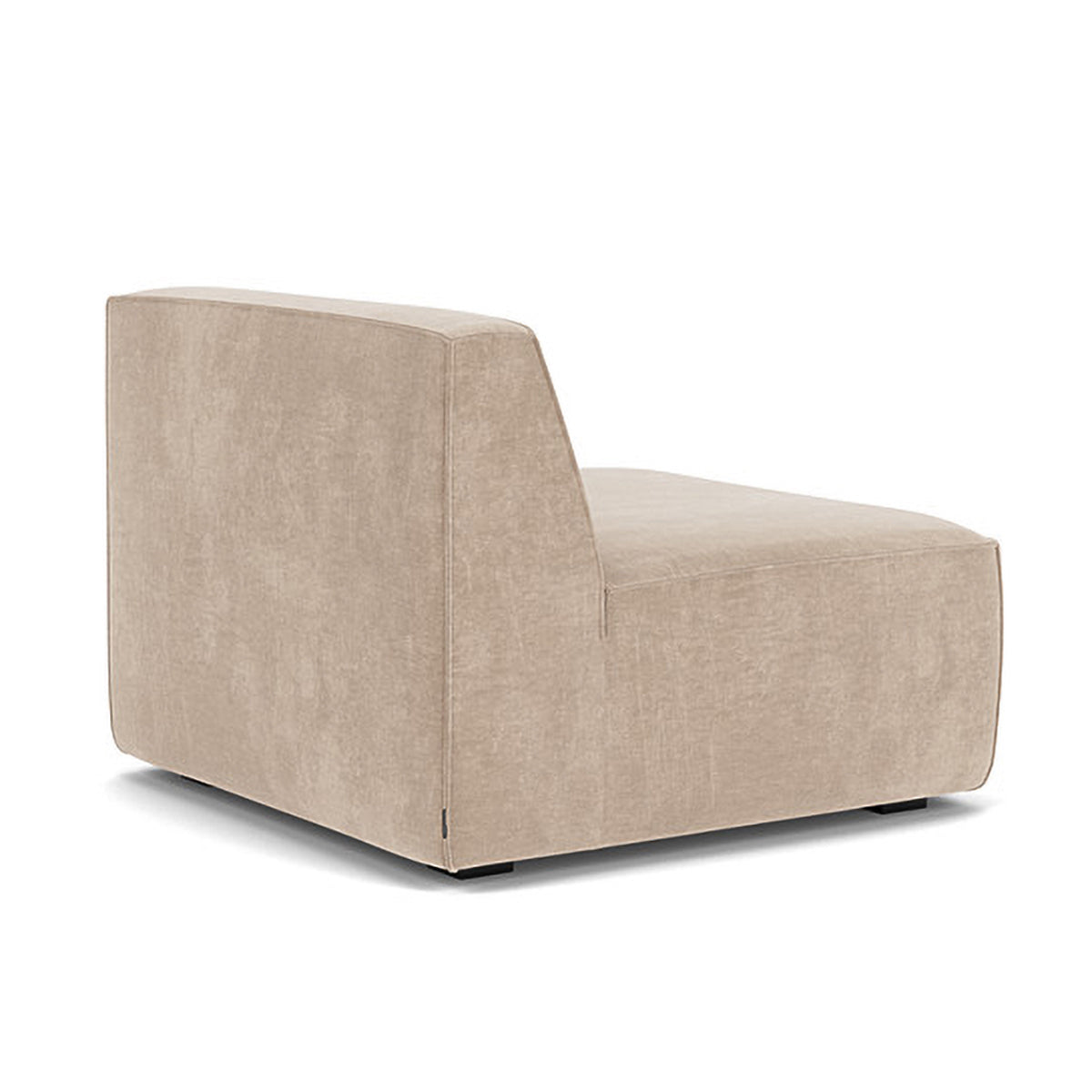 Modern Dane Fabric 1-Seater Modular Armless Sofa - Perfect for Small Spaces, Apartments & Contemporary Living Rooms