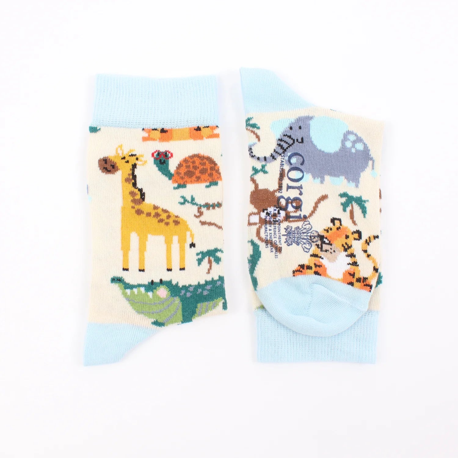 Kids Safari Animal Cotton Socks - Soft & Comfortable Toddler Socks with Jungle Animal Designs - Perfect for School, Playtime & Outdoor Adventures