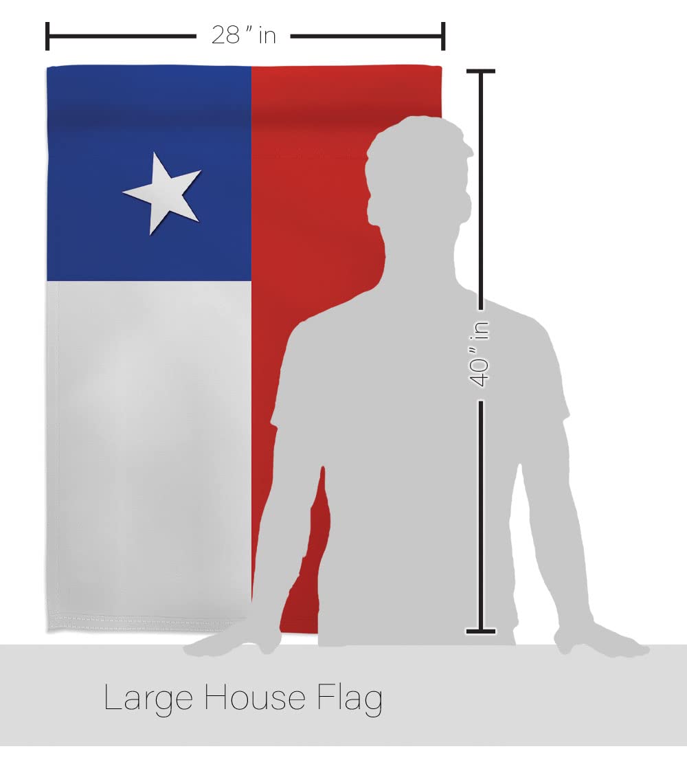 Chilean House Flag Set 28x40