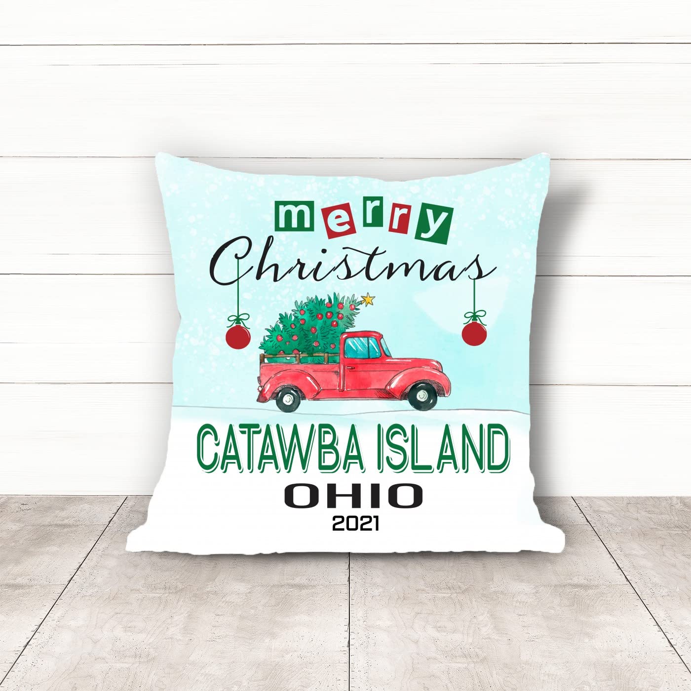 18x18 Inch Christmas Pillow Covers - Merry Holiday Home Decor for Sofa, Bedroom & Car | Festive Xmas Cushion Covers for Winter & Autumn Season