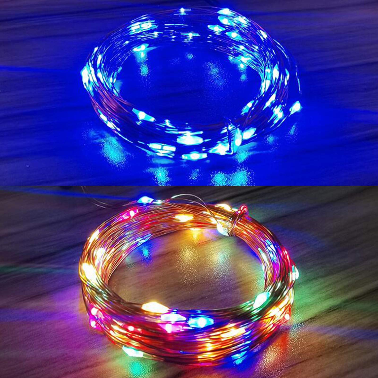 30 LED 9ft USB Fairy String Lights - Silver Wire Christmas Wedding Party Decorations for Indoor Outdoor Home Garden Bedroom Patio Decor