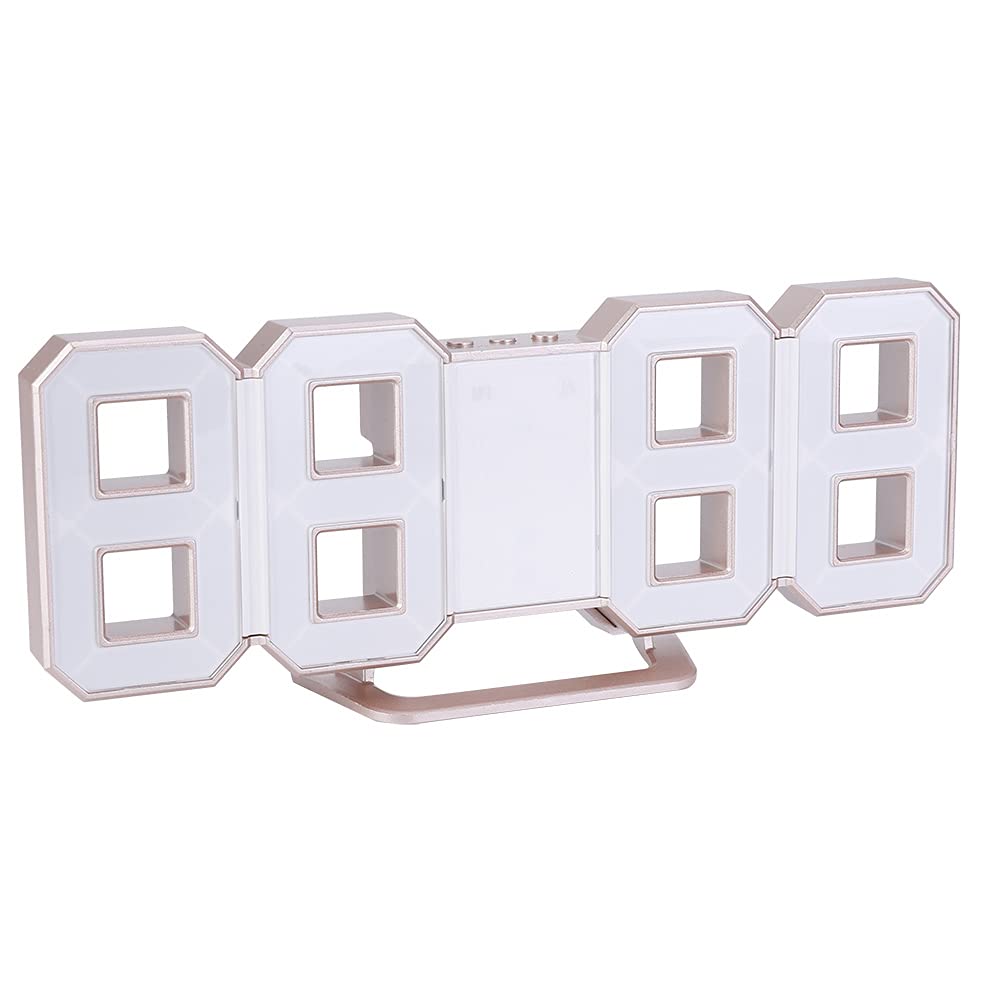 Digital Wall Clock - High-Quality Craftsmanship, Durable Electronic Clock for Home & Office | Perfect for Bedroom, Living Room Decor (White) | Ideal for Time Management & Modern Interior Design