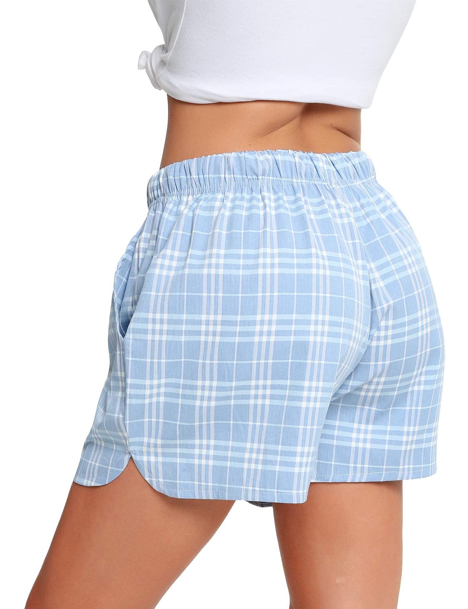 Vlazom Women's Sleep Shorts - Soft Patterned Pajama Bottoms for Lounge, Yoga, Gym & Running | Comfortable Sleepwear & Casual Workout Pants for Home, Travel & Vacation