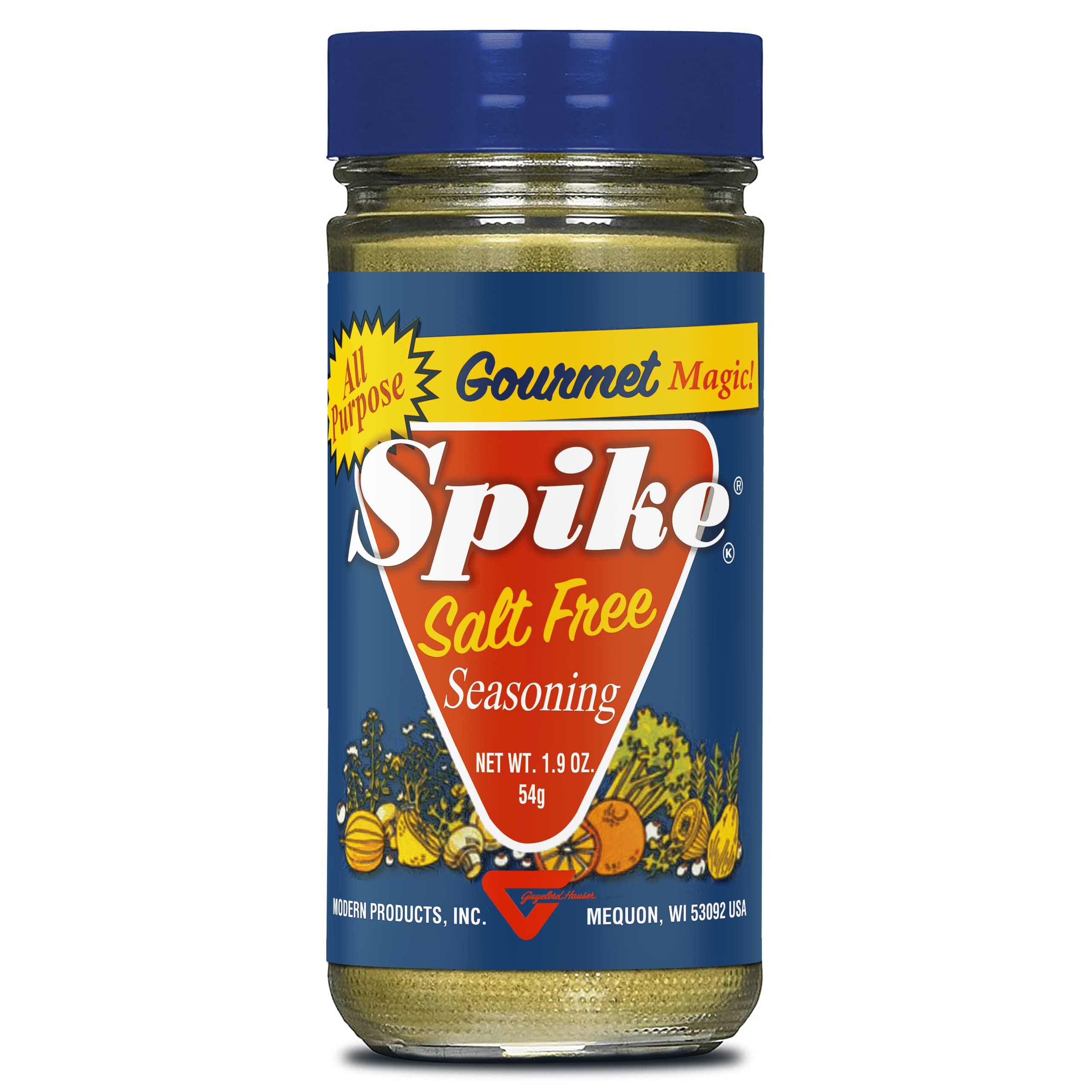 Spike Seasoning - Salt Free & Gluten Free All-Purpose Herb Blend (1.9 oz) | Perfect for Salads, Soups, Meats & Vegan Dishes