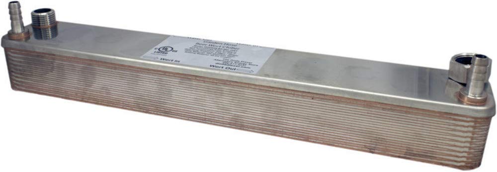 Duda Energy HX3620BWGH:HB050 Stainless Steel Plate Heat Exchanger - 20 Plates, B3-36A Model for Industrial & HVAC Systems | Perfect for Hydronic Heating, Cooling & Heat Recovery Applications