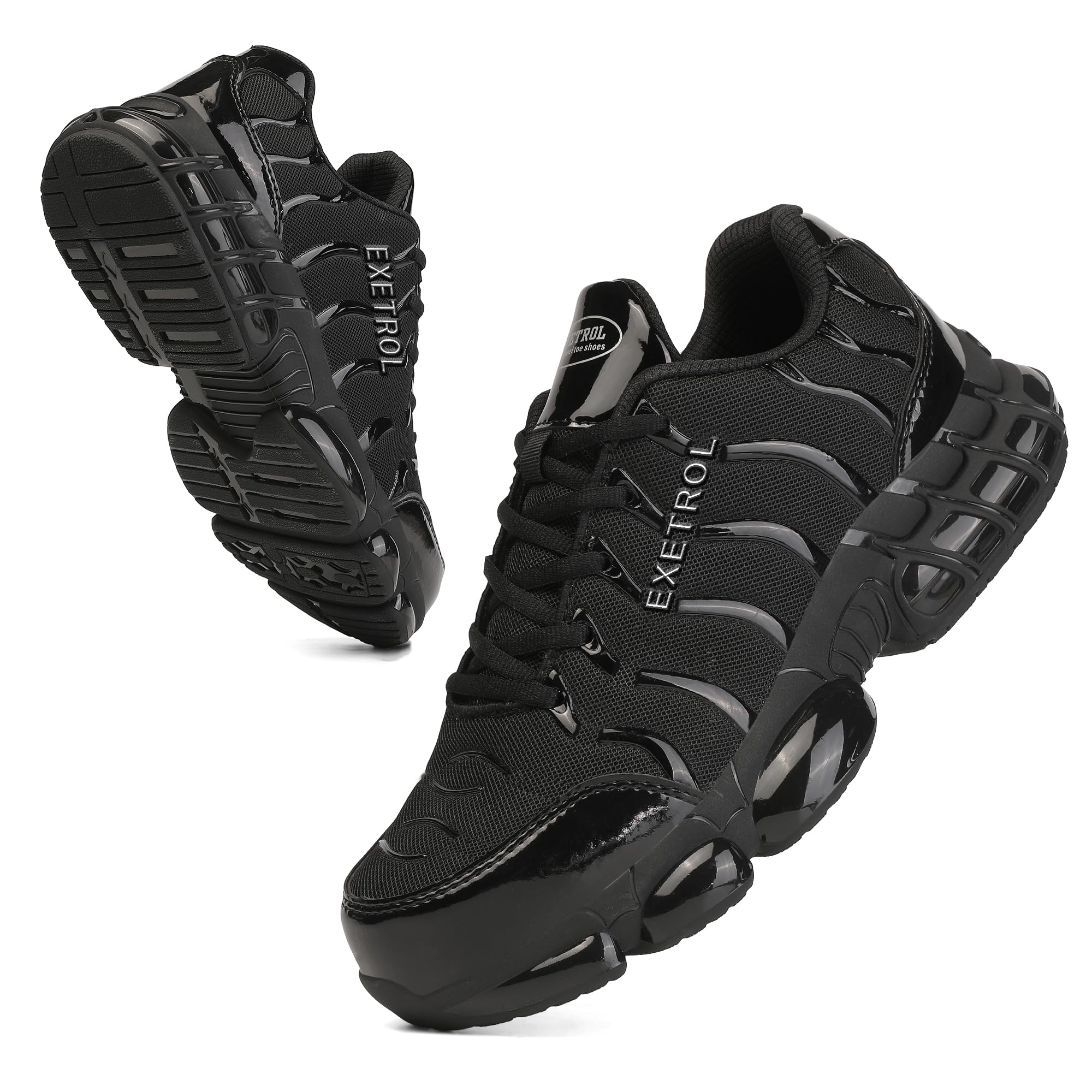 Indestructible Steel Toe Shoes for Men & Women - Lightweight Composite Toe Safety Sneakers with Air Cushion, Non-Slip & Comfortable Work Boots for Construction, Warehouse & Outdoor Jobs