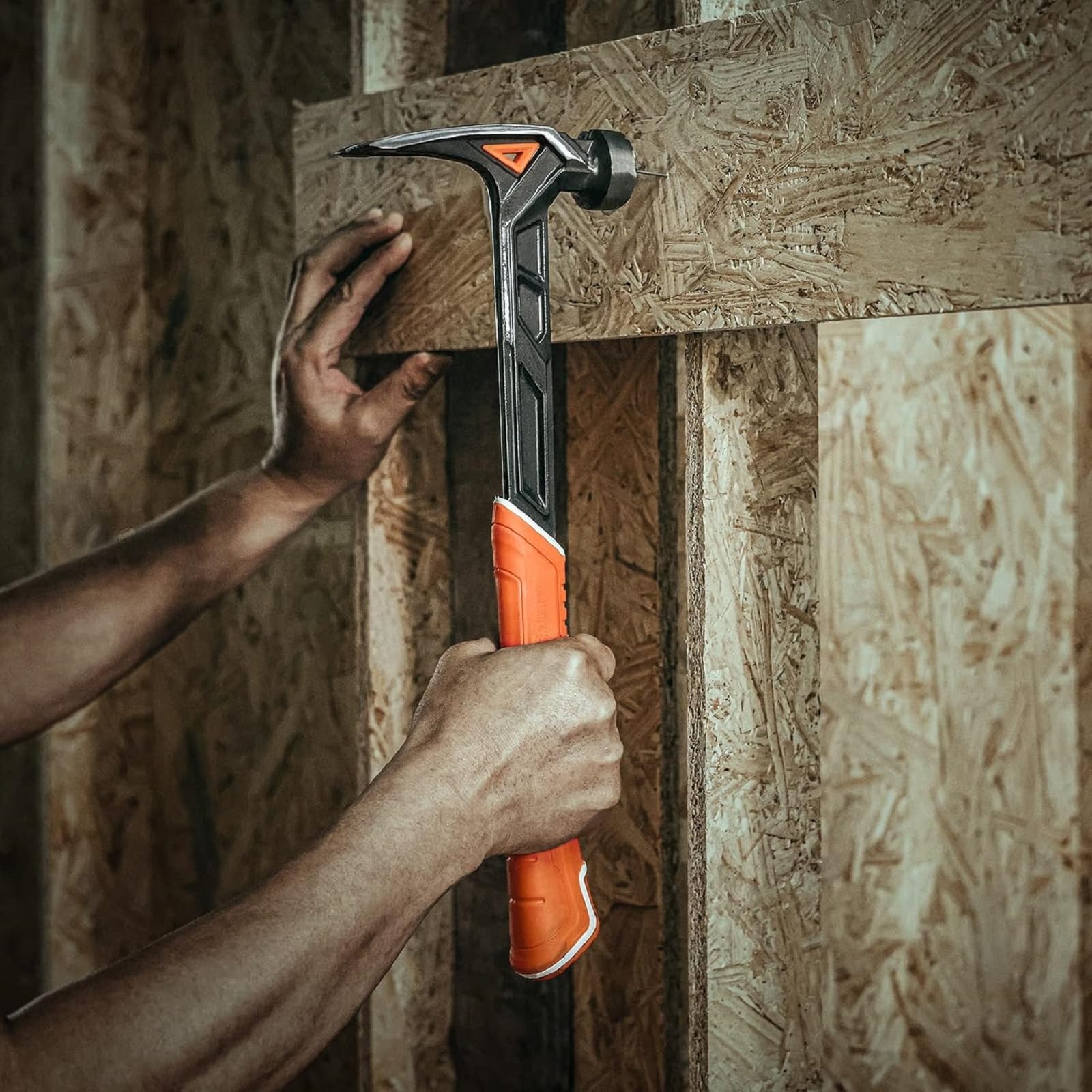 Vanquish Titanium Framing Hammer - 14oz Forged Rip Claw Hammer with Titanium Head, Smooth Face & Shock-Absorbing Grip (0538) - Perfect for Construction, Carpentry, Framing and DIY Home Improvement Projects