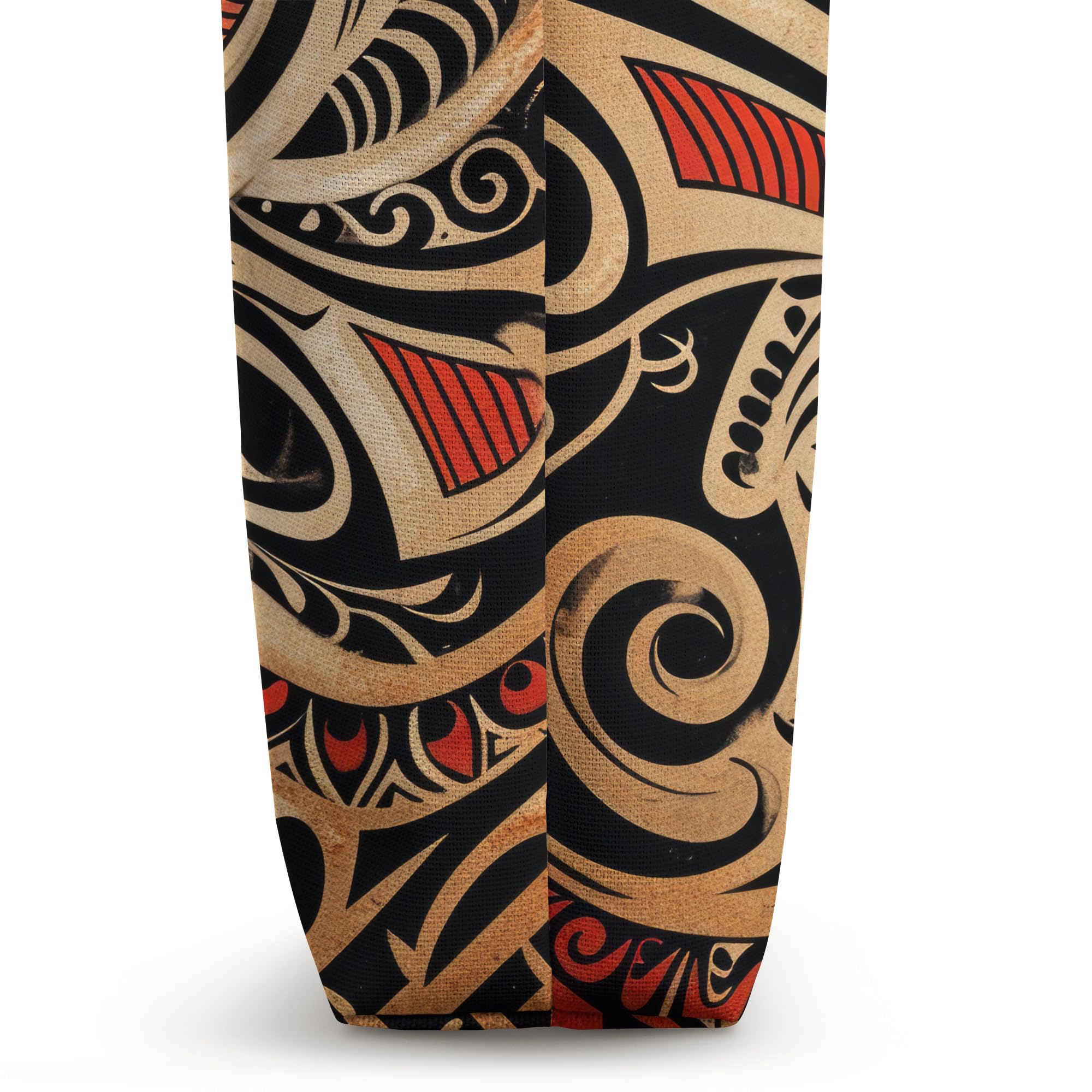 Stylish Maori Pattern Tote Bag - Eco-Friendly Canvas Shopping Bag for Women & Men - Perfect for Beach, Grocery Shopping & Daily Use