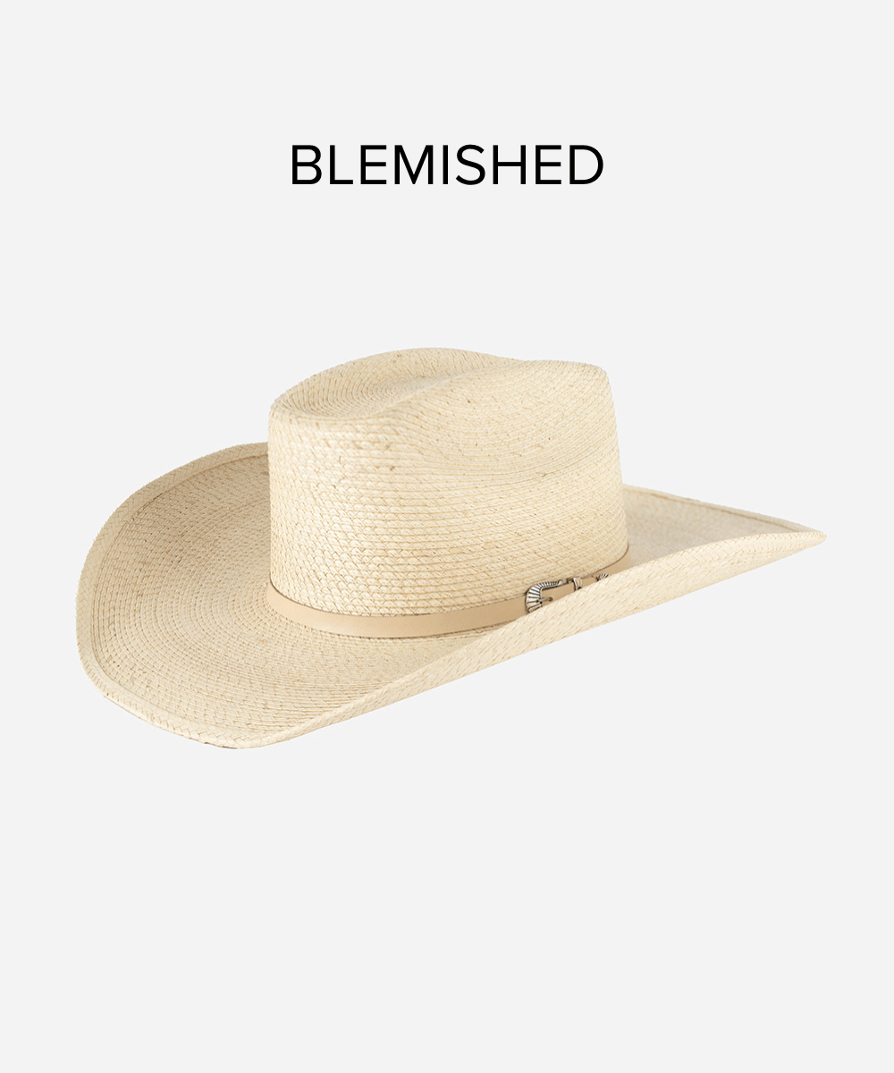 Millie Straw Cowgirl Hat - Western Style Sun Hat for Women, Blemished - Perfect for Rodeo, Country Music Festivals & Outdoor Adventures