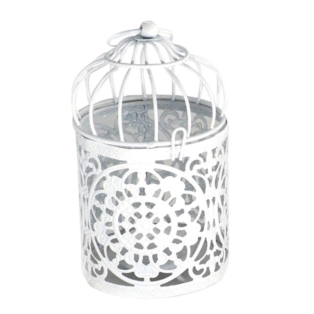 Vintage Moroccan Iron Bird Cage Candle Holder Stand - Decorative Hollow Hanging Candlestick for Table, Wedding, Home Decor (Color: E) | Boho Chic Living Room & Outdoor Garden Party Lighting