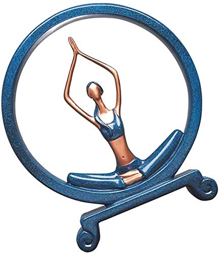 Resin Yoga Girl Figurines - Elegant Women Statues for Home & Office Desk Decor, Meditation Sculpture - Perfect for Yoga Studios, Spa Decor & Mindful Workspaces (Style 3)
