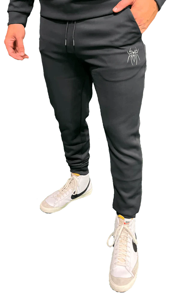 Spiderz Jogger Pants for Men - Comfortable Athletic Sweatpants with Elastic Waistband & Pockets (Multiple Colors) - Perfect for Gym, Running, Lounge & Casual Wear