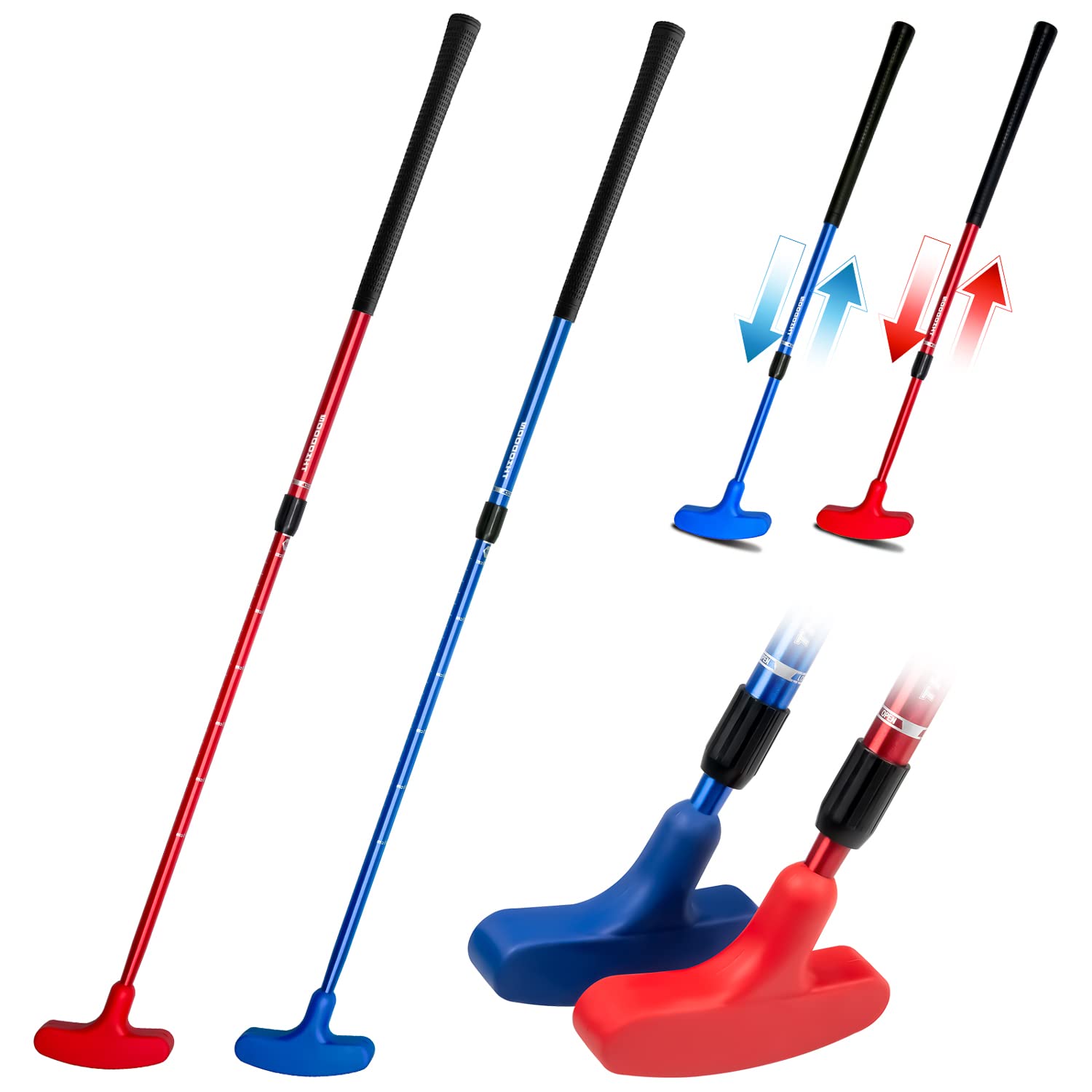 THIODOON Adjustable Golf Putter for Men, Women & Kids - Right/Left Handed Mini Putter with Length Adjustment - Perfect for Indoor/Outdoor Practice, Backyard Golf & Family Fun