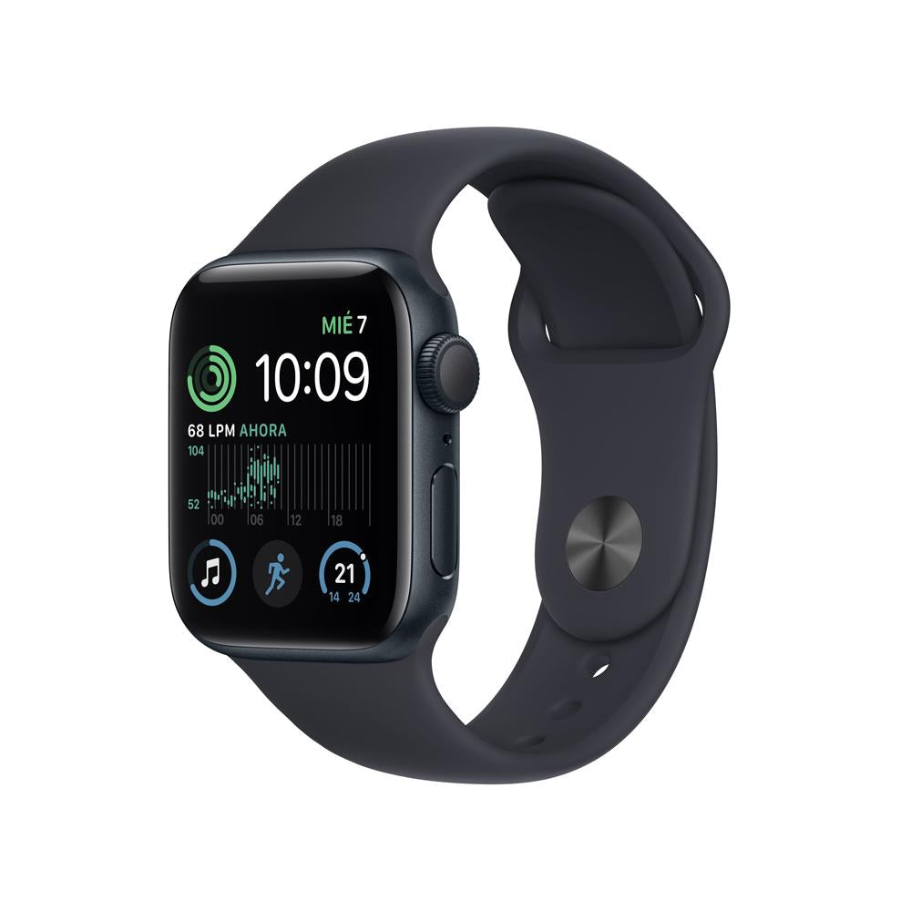 Apple Watch SE (GPS + Cellular) 40mm Midnight Aluminum Case with Midnight Sport Band - One Size - Perfect for Fitness Tracking & Everyday Wear