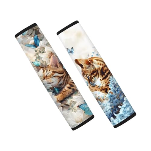 Cute Cat Butterfly Flower
