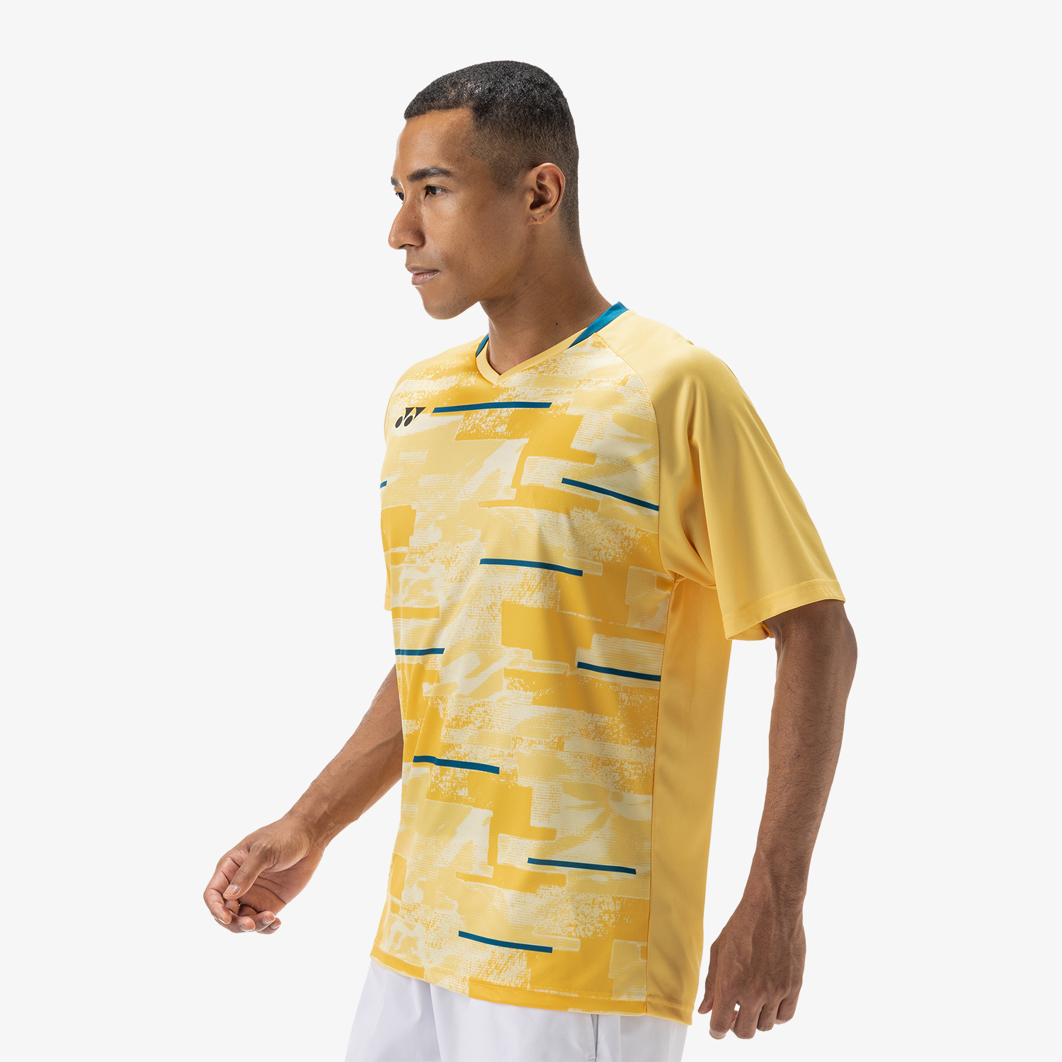 Yonex YM0034 Men's Crew Neck T-Shirt - Soft Yellow | Breathable & Comfortable for Sports & Casual Wear