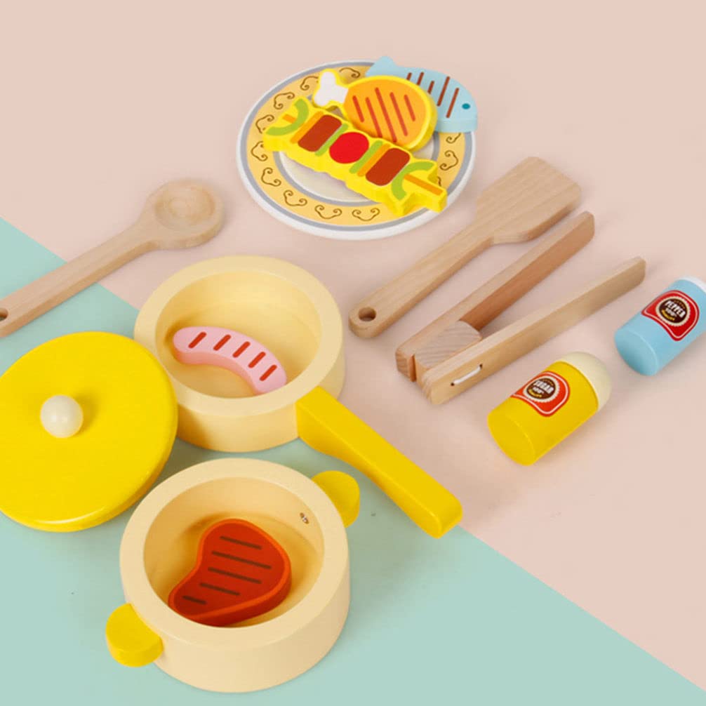 HEALLILY 1 Set Kids Pretend Play BBQ Cooking Toy - Early Educational Cognitive Learning Toy for Toddlers & Children - Perfect for Role Play, House Play, and Developmental Fun