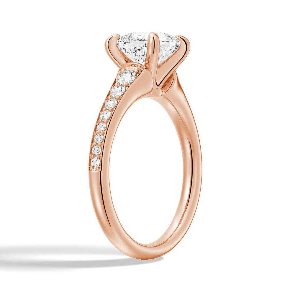 Vintage Cushion Cut Moissanite Engagement Ring With Graduated Band - Elegant Wedding Jewelry for Proposals, Anniversaries & Special Occasions