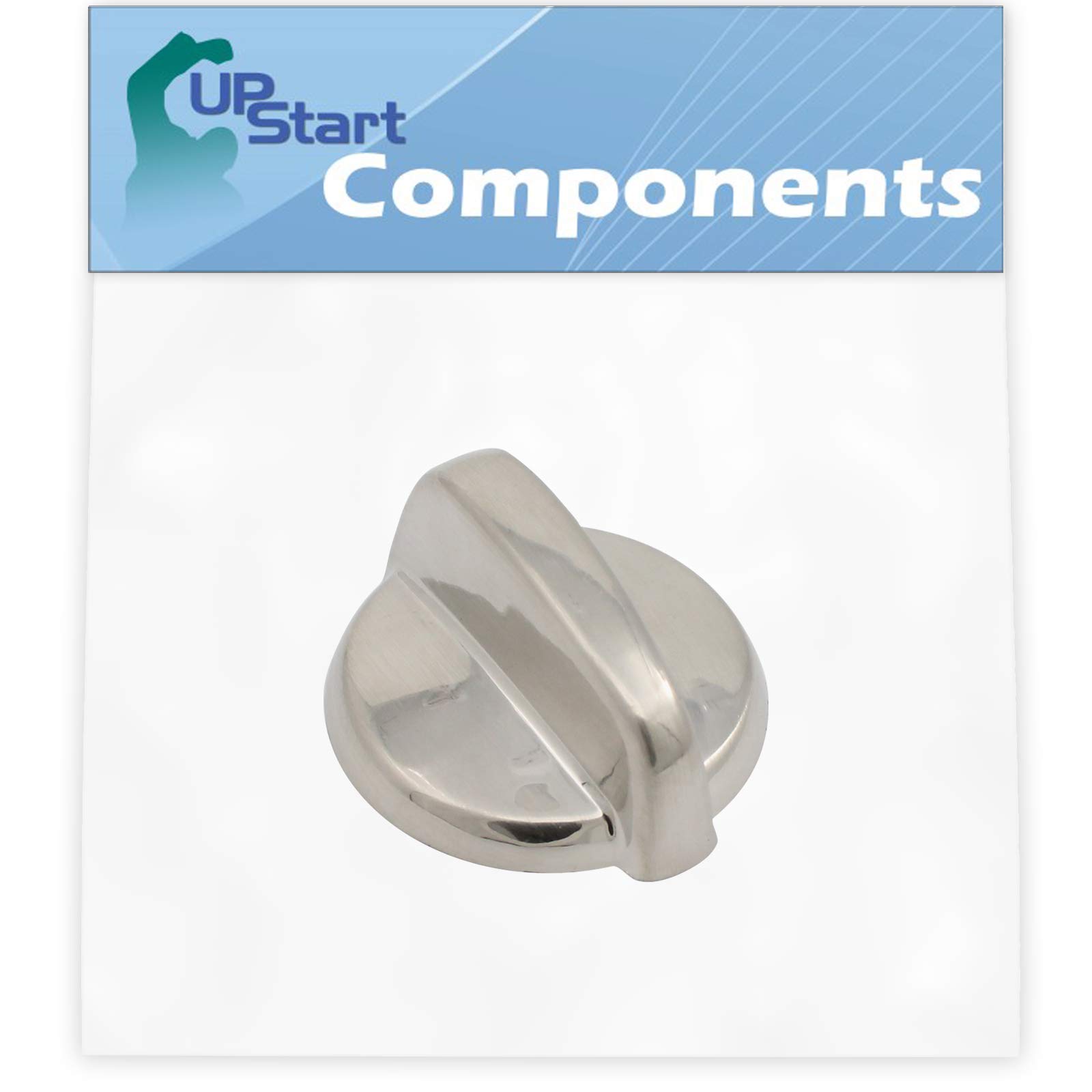 GE JCBP77SM2SS Electric Range Replacement Control Knob WB03T10284 - Stainless Steel Finish for Stove, Oven & Cooktop - Durable & Easy to Install