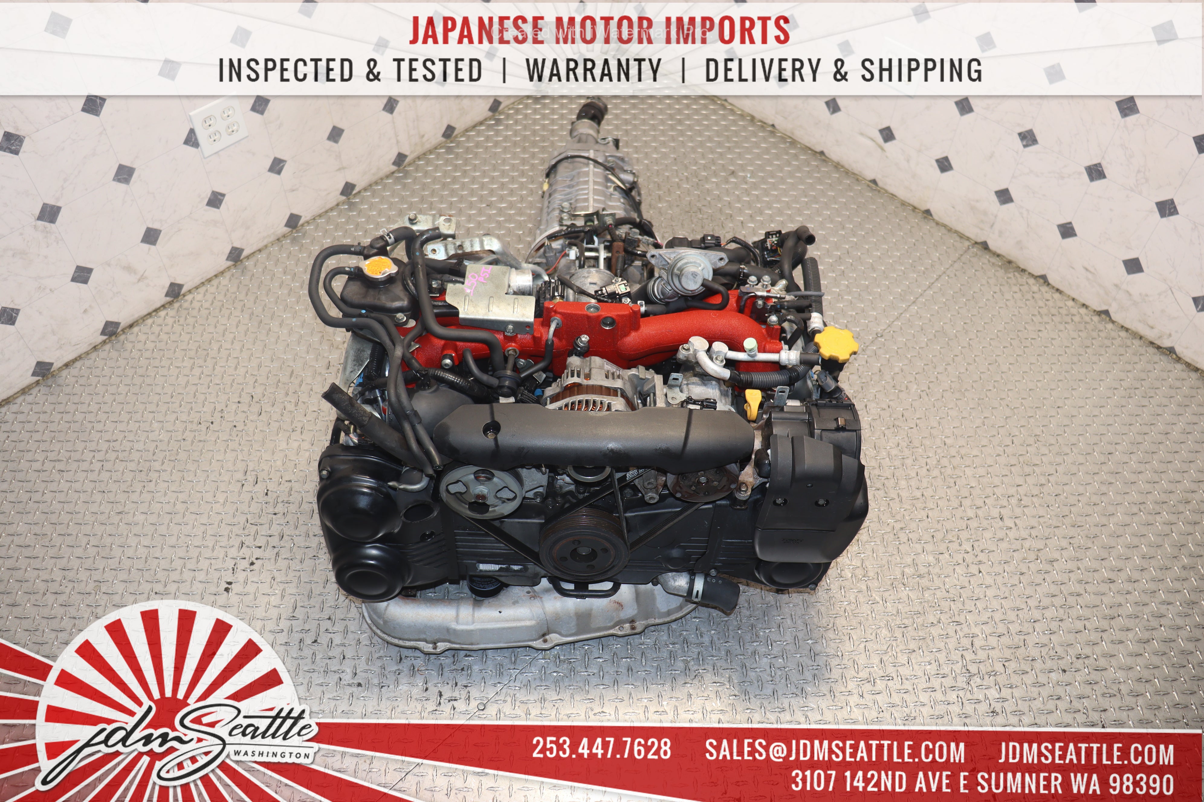 JDM EJ207 Turbo Engine V10 Spec C with 6-Speed Transmission for Subaru WRX STI - High-Performance Upgrade for Racing & Street Tuning