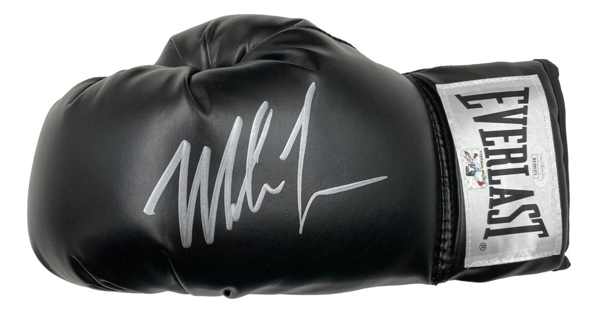 Mike Tyson Autographed Black Left Everlast Boxing Glove with JSA Certificate - Collectible Memorabilia for Boxing Fans & Sports Enthusiasts