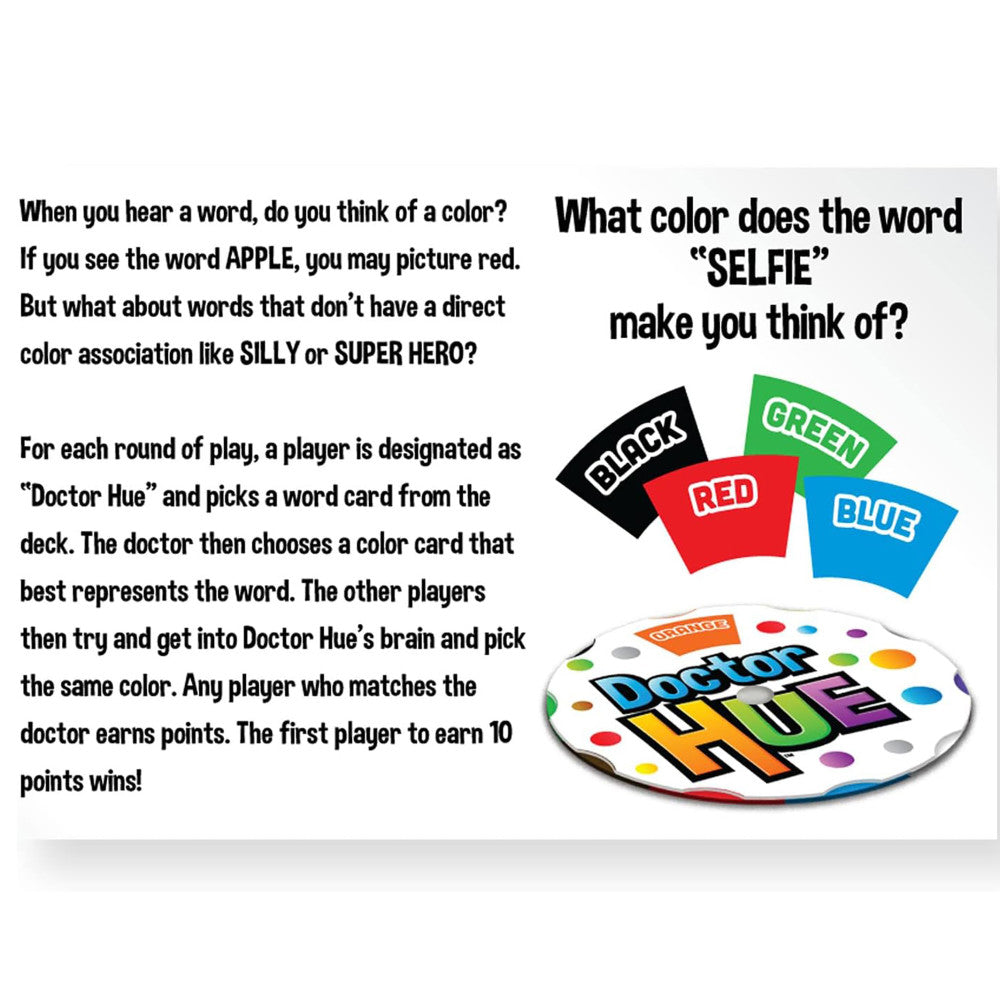 Doctor Hue Color Challenge Card Game - Fun & Interactive Family Game for Kids Ages 8+ | Perfect for Parties, Classrooms & Family Game Nights