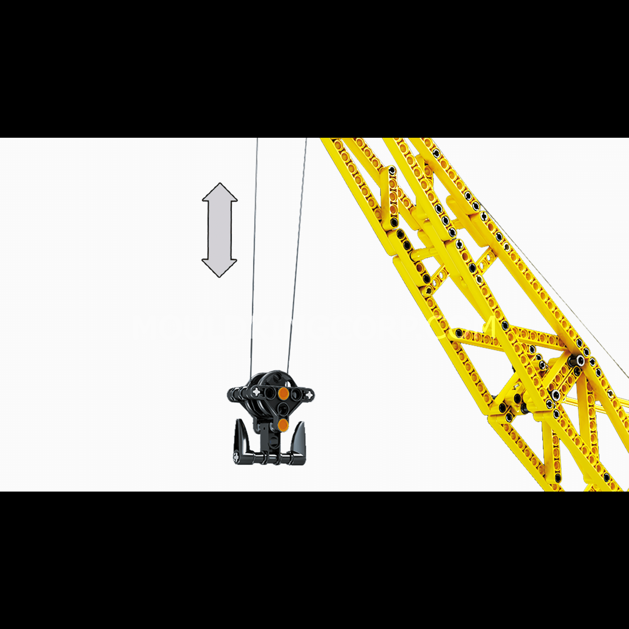 Mould King 17001 Remote Control Crawler Crane Building Blocks Set - 1205 Pieces STEM Toy for Kids & Adults | Construction Engineering Gift for Boys Girls | DIY Model Kit for Home Office Display & Play
