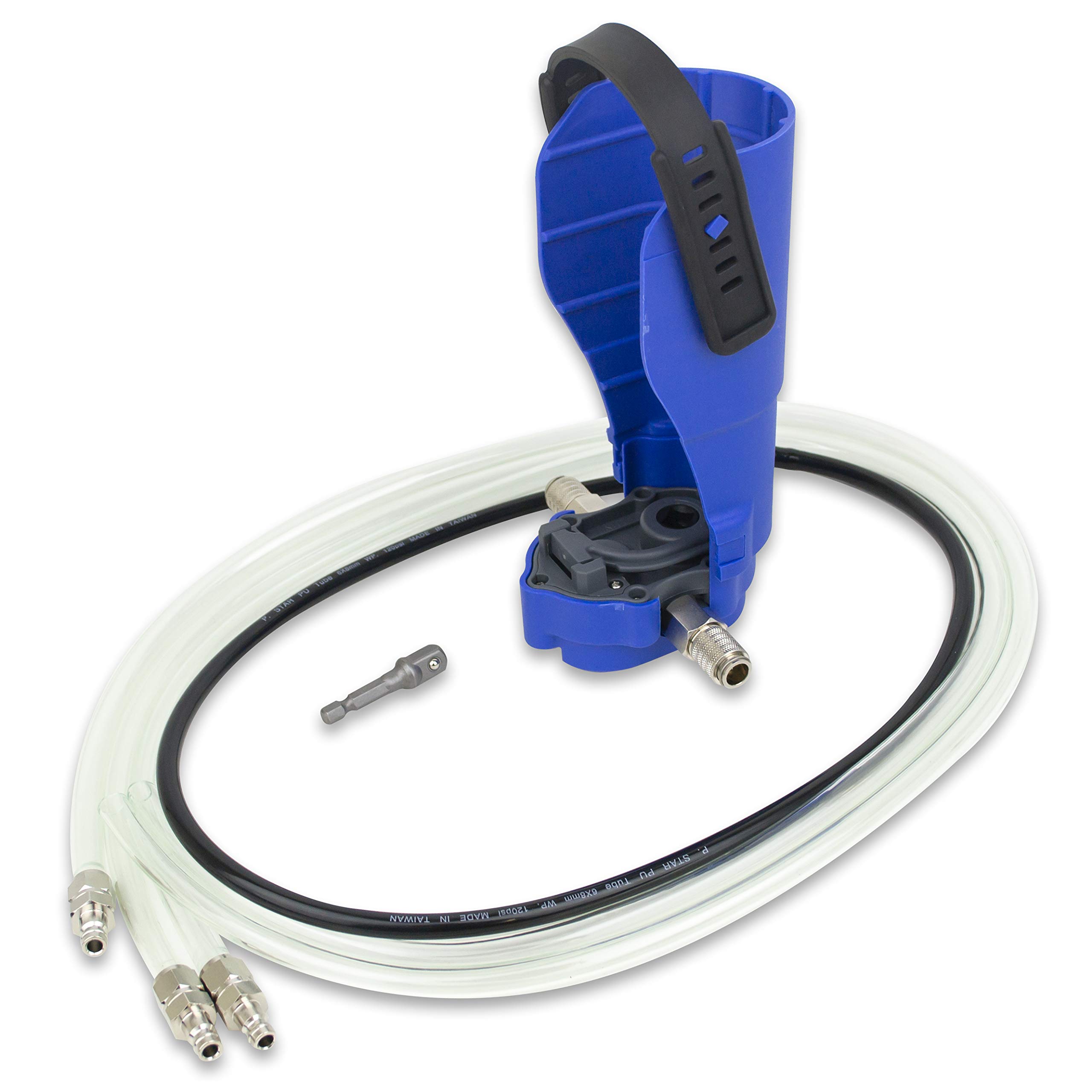 Tool Guy Republic Fluid Transfer Pump - Air Ratchet & Cordless Drill Powered for Automotive, Marine & Industrial Fluid Transfer