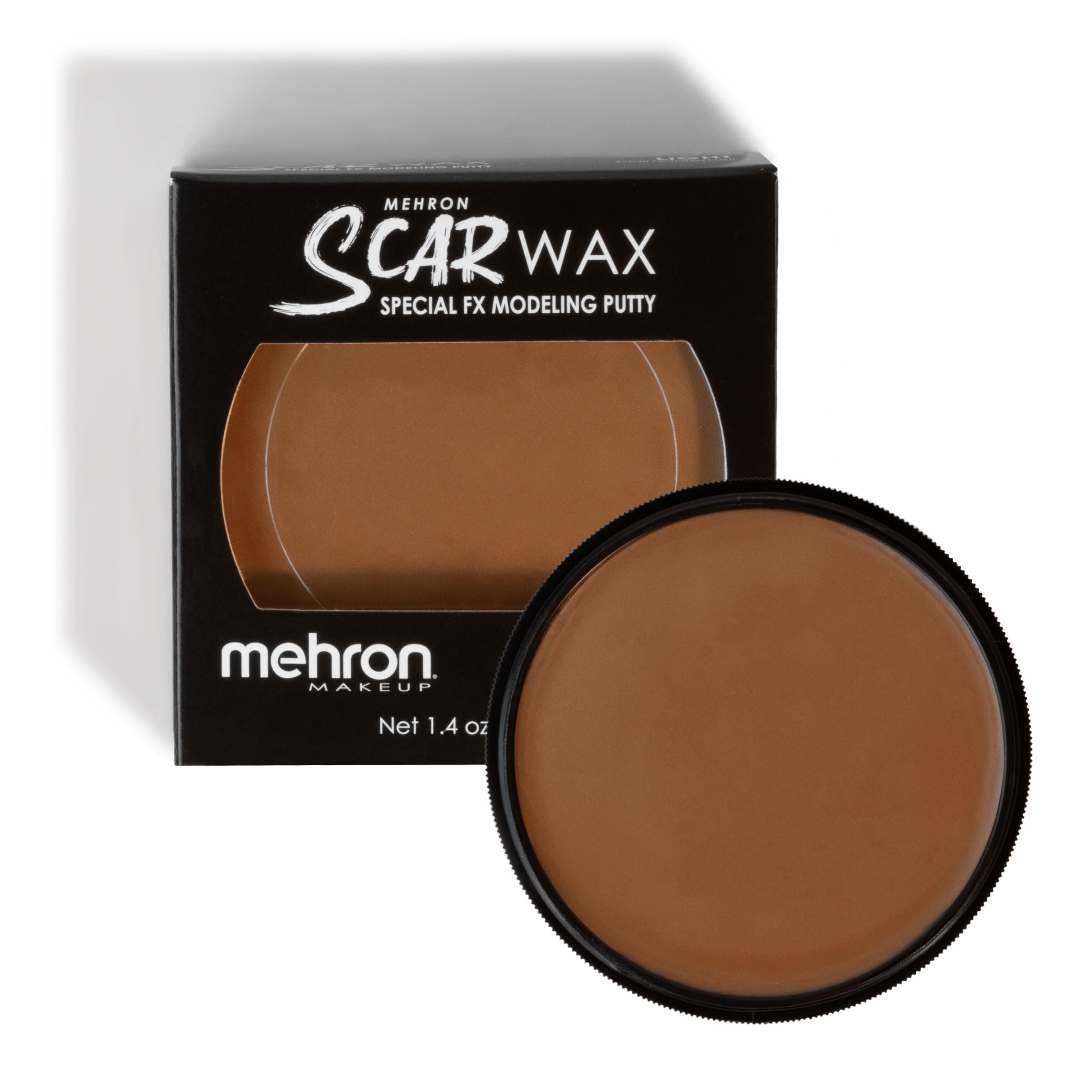 Mehron Makeup Scar Wax - Medium | Professional Special FX Wax for Halloween, Cosplay & Theater | Easy to Apply & Blend for Realistic Scars & Wounds