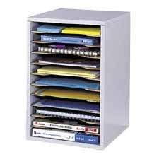 MOK Vertical Literature Organizer - 11 Compartments, 10.63