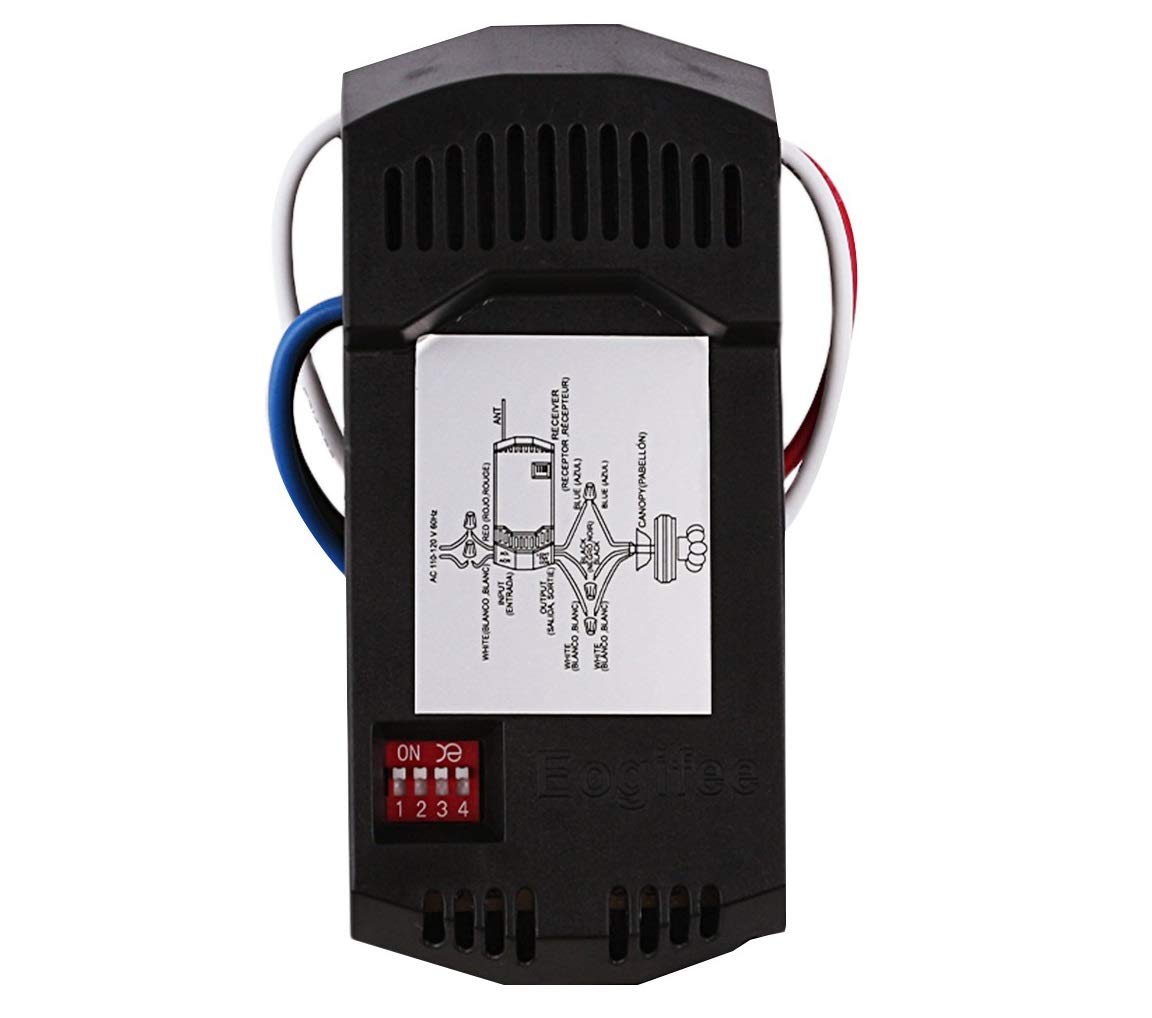 Universal Ceiling Fan Receiver Compatible with Hunter, Hampton Bay, Harbor Breeze - HD5 UC7078T, FAN-53T, FAN-11T, KUJCE9103, FAN-35T, KUJCE9603 - Replacement Remote Control Fan Receiver for Easy DIY Installation - Perfect for Bedroom, Living Room, and Outdoor Spaces