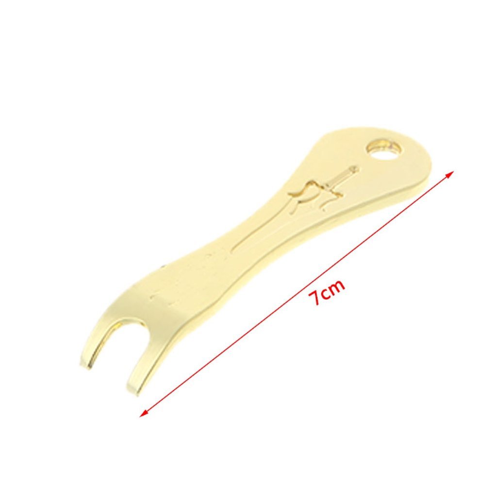 Acoustic Guitar Bridge Pins Puller & Peg Remover Tool - Professional String Change Accessory with Metal Extractor - Multifunctional Guitar Maintenance Kit (Gold) - Perfect for Guitar Repair, String Replacement & Instrument Care