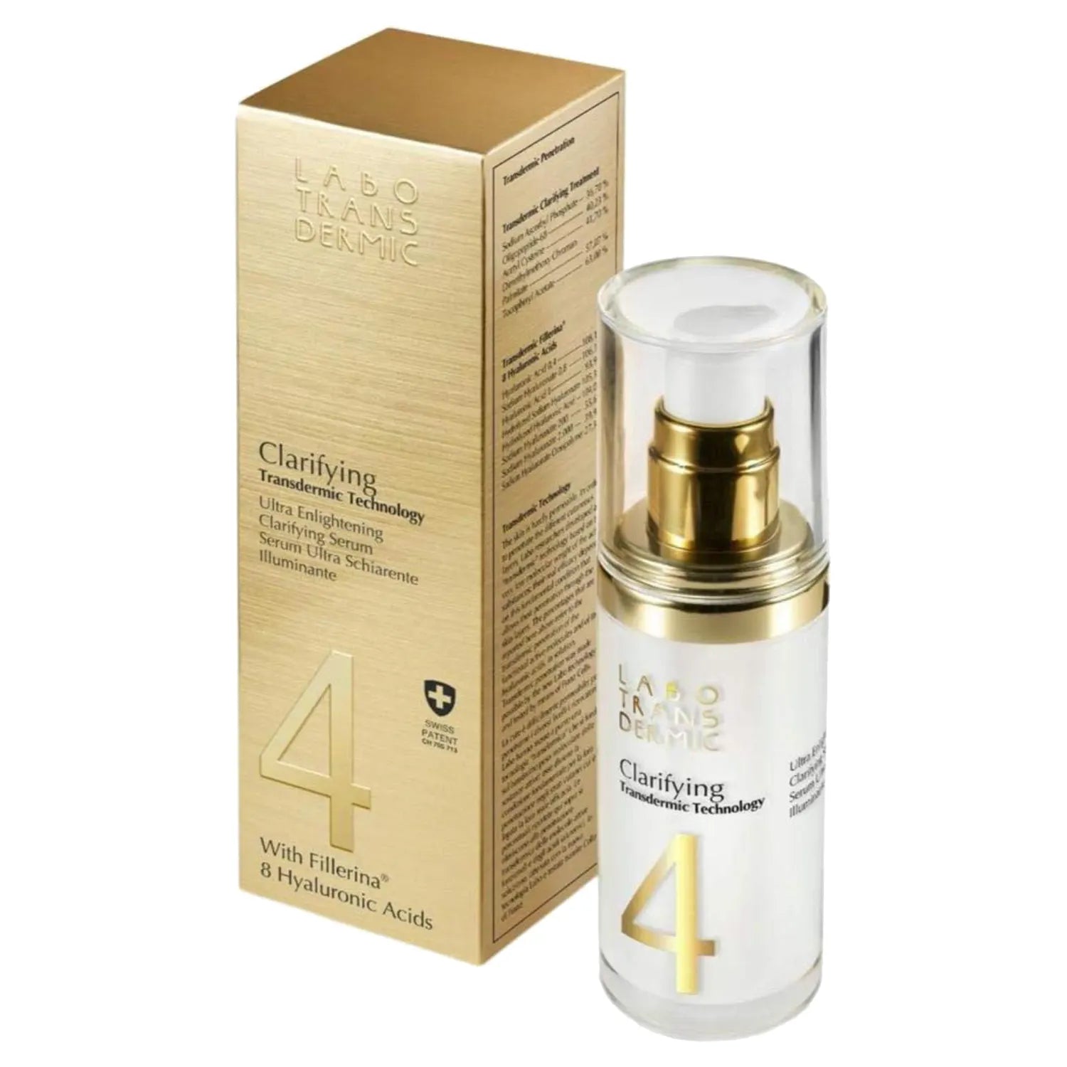 Labo Transdermic Clarifying Ultra Enlightening Serum 30ml - Brightening Facial Treatment for Dark Spots & Uneven Skin Tone | Day & Night Skincare Routine