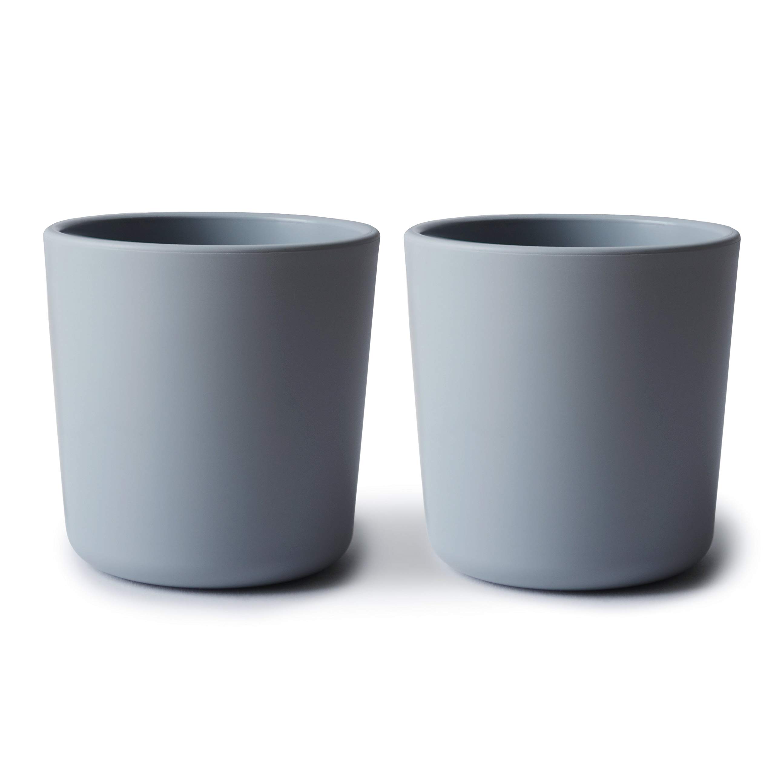Mushie Kids Dinnerware Set of 2 Cups | BPA-Free Baby & Toddler Drinking Cups | Made in Denmark | Cloud Design | Perfect for Home, Daycare & Travel Use