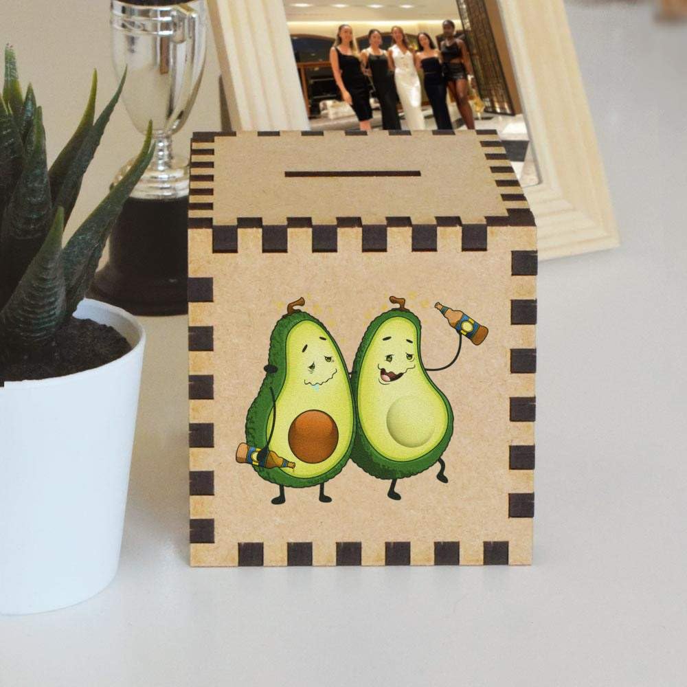 Piggy Bank for Kids - Smashed Avocados Design Money Box (MB00075141) - Fun Savings Jar for Allowance & Birthday Gifts | Perfect for Home, Classroom & Financial Education