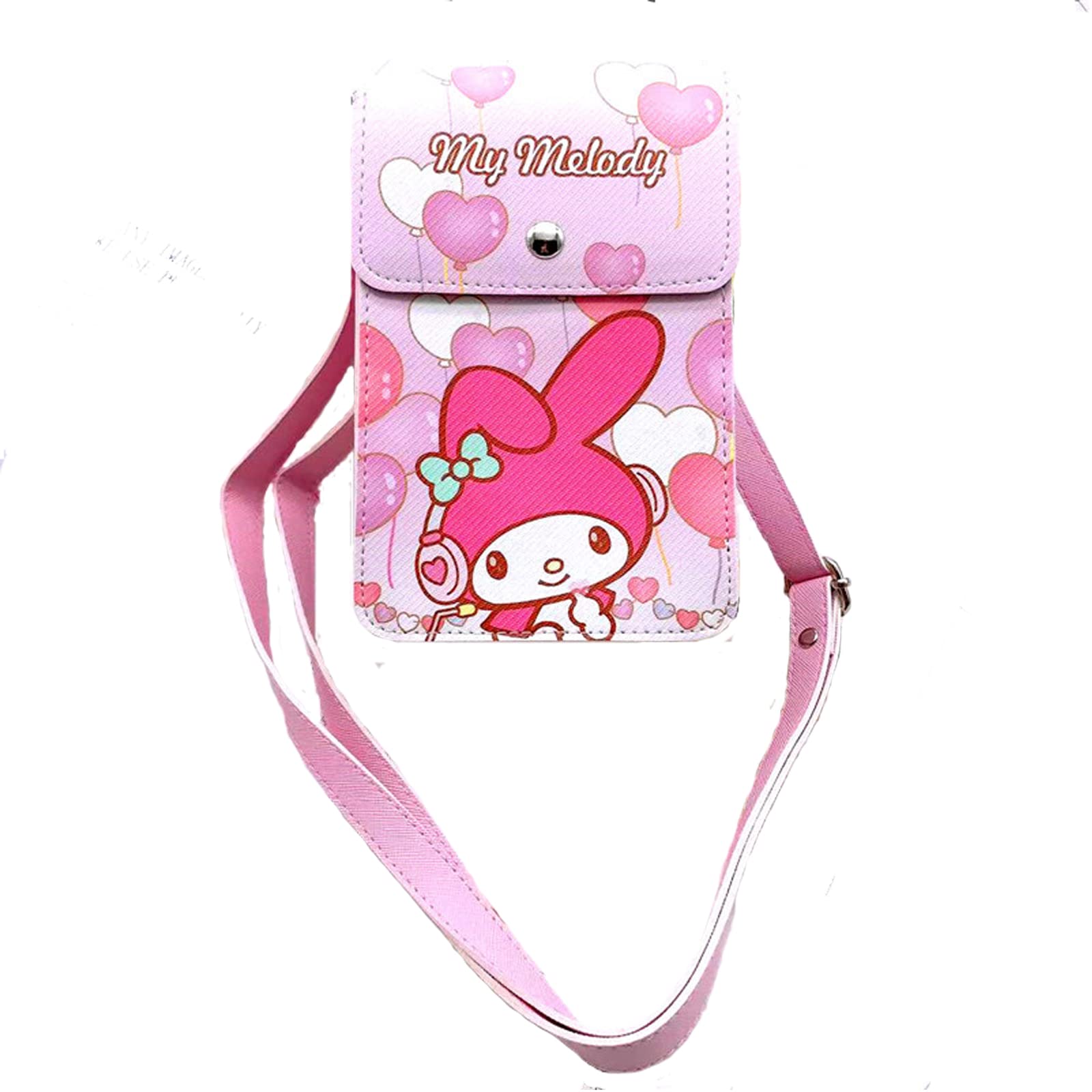 Kuromi Shoulder Bag for Women - Cute PU Leather Messenger Purse with Adjustable Strap, Perfect Gift for Friends & Kuromi Fans | School, Work, Travel & Daily Use
