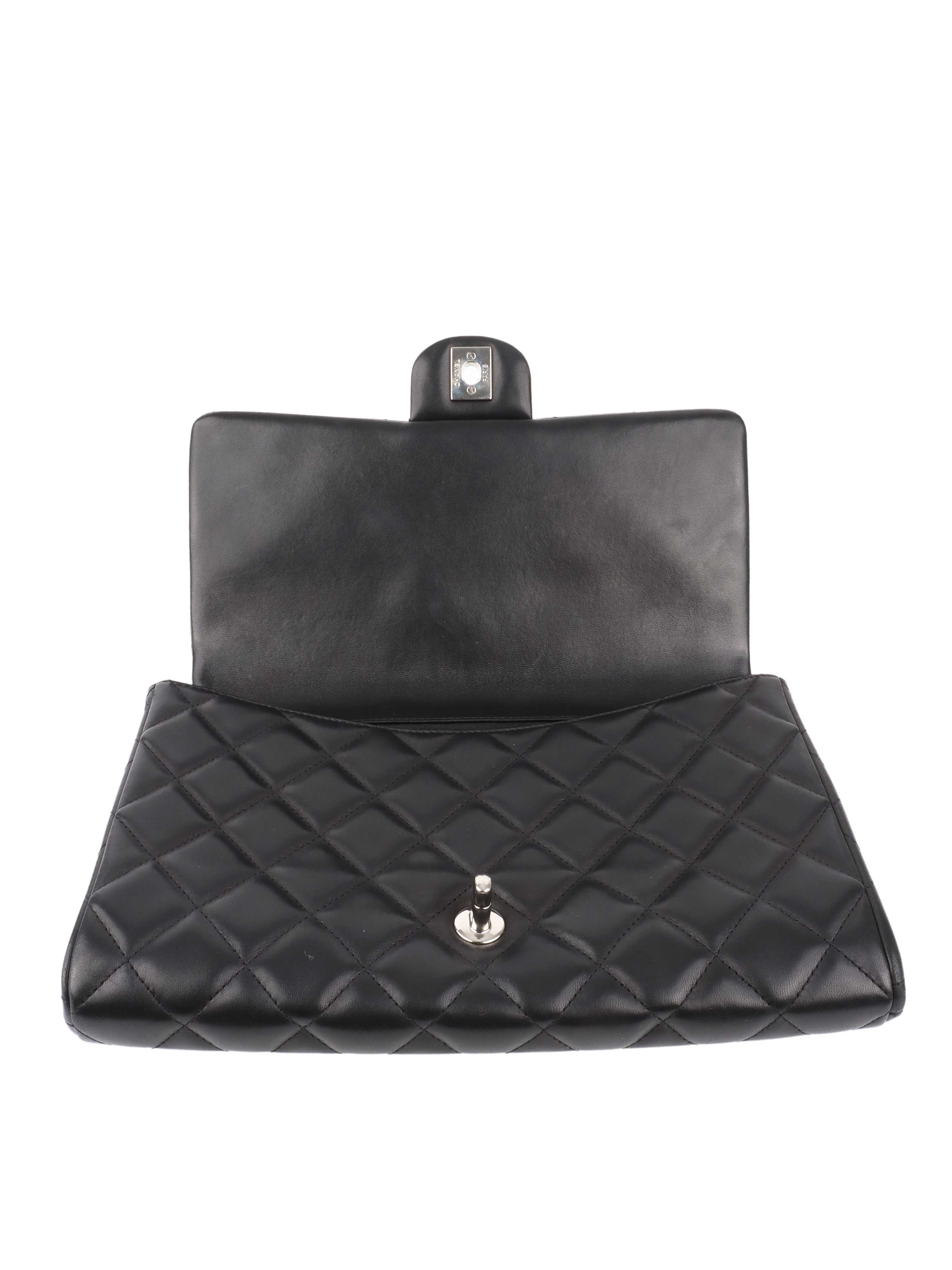 Chanel Black Lambskin Shoulder Clutch Bag for Women | Luxury Designer Handbag for Evening Parties, Weddings & Special Occasions