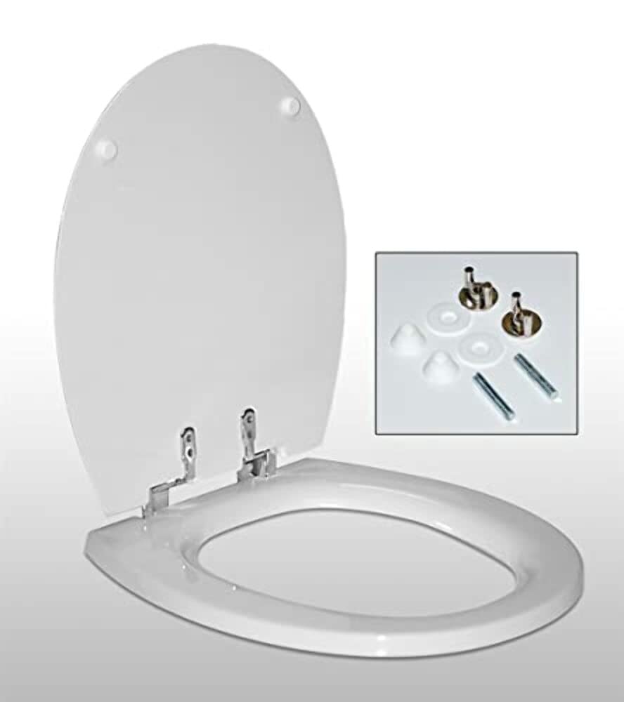 Thetford 36504 RV Toilet Seat & Cover - White | Durable & Comfortable Replacement for RV Bathrooms | Perfect for Camping, Travel Trailers & Motorhomes