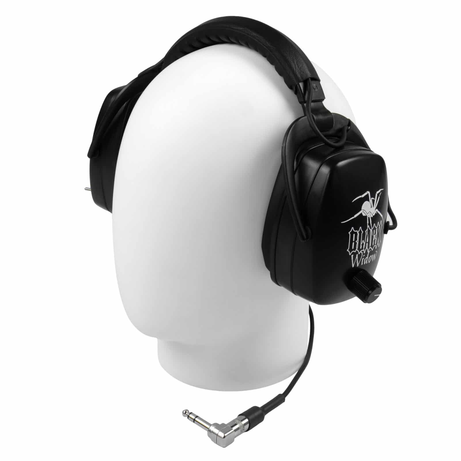 DetectorPro Black Widow Platinum Metal Detector Headphones with 1/4