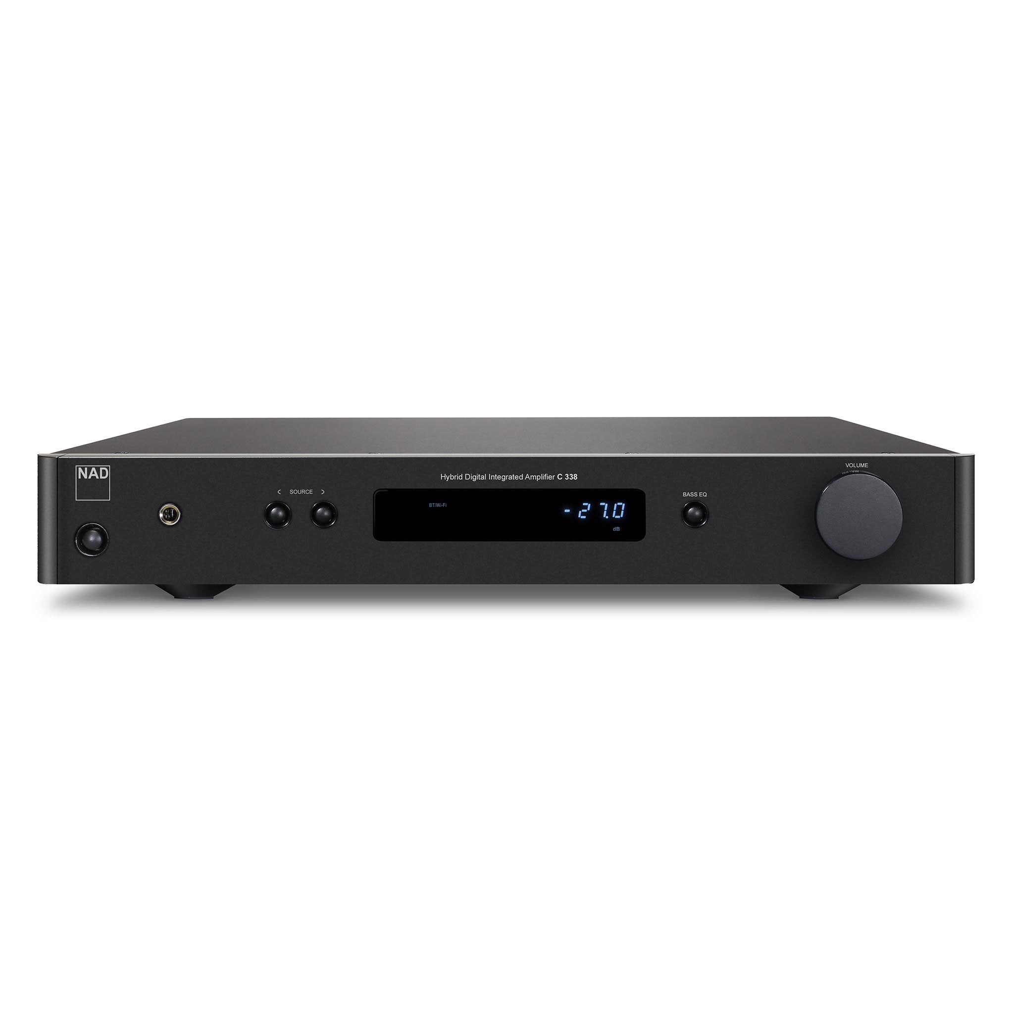 NAD C 338 Integrated Amplifier with Built-in DAC - High Fidelity Audio for Home Theater & Music Listening