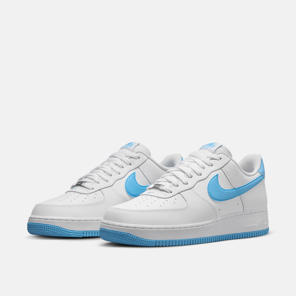 Nike Men's Air Force 1 '07 Sneakers - White/Black Basketball Shoes for Men - Comfortable Casual & Athletic Wear for Street Style, Gym & Everyday Use