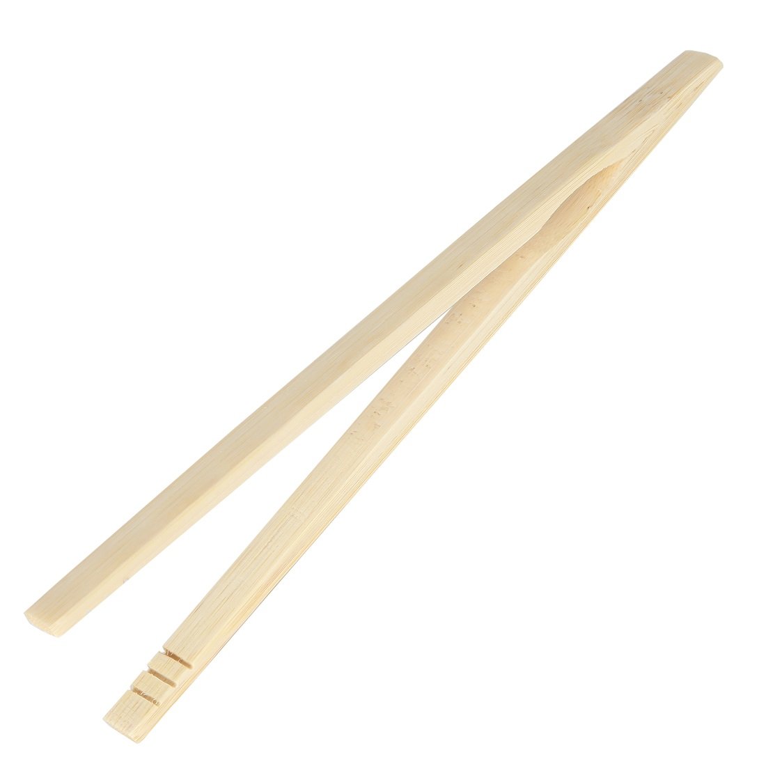 Home-X Natural Bamboo Kitchen Toaster Tongs - Eco-Friendly Heat-Resistant Cooking Utensil for Toast, Bagels & Pastries - Perfect for Breakfast, Baking & Kitchen Safety