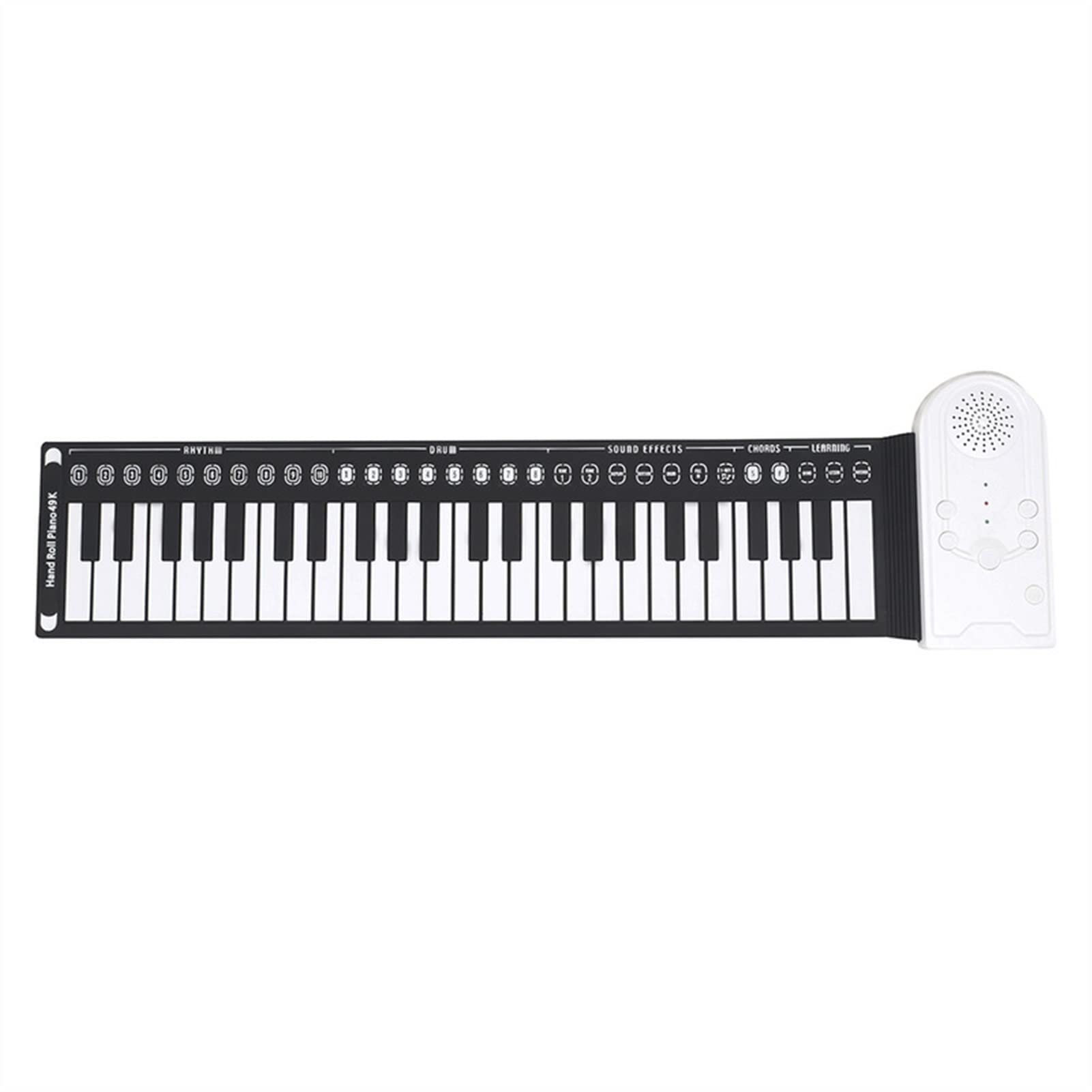 49-Key Electronic Folding Piano - Portable Roll Up Digital Keyboard with Built-in Speaker | Perfect for Home Practice, Travel & Music Learning