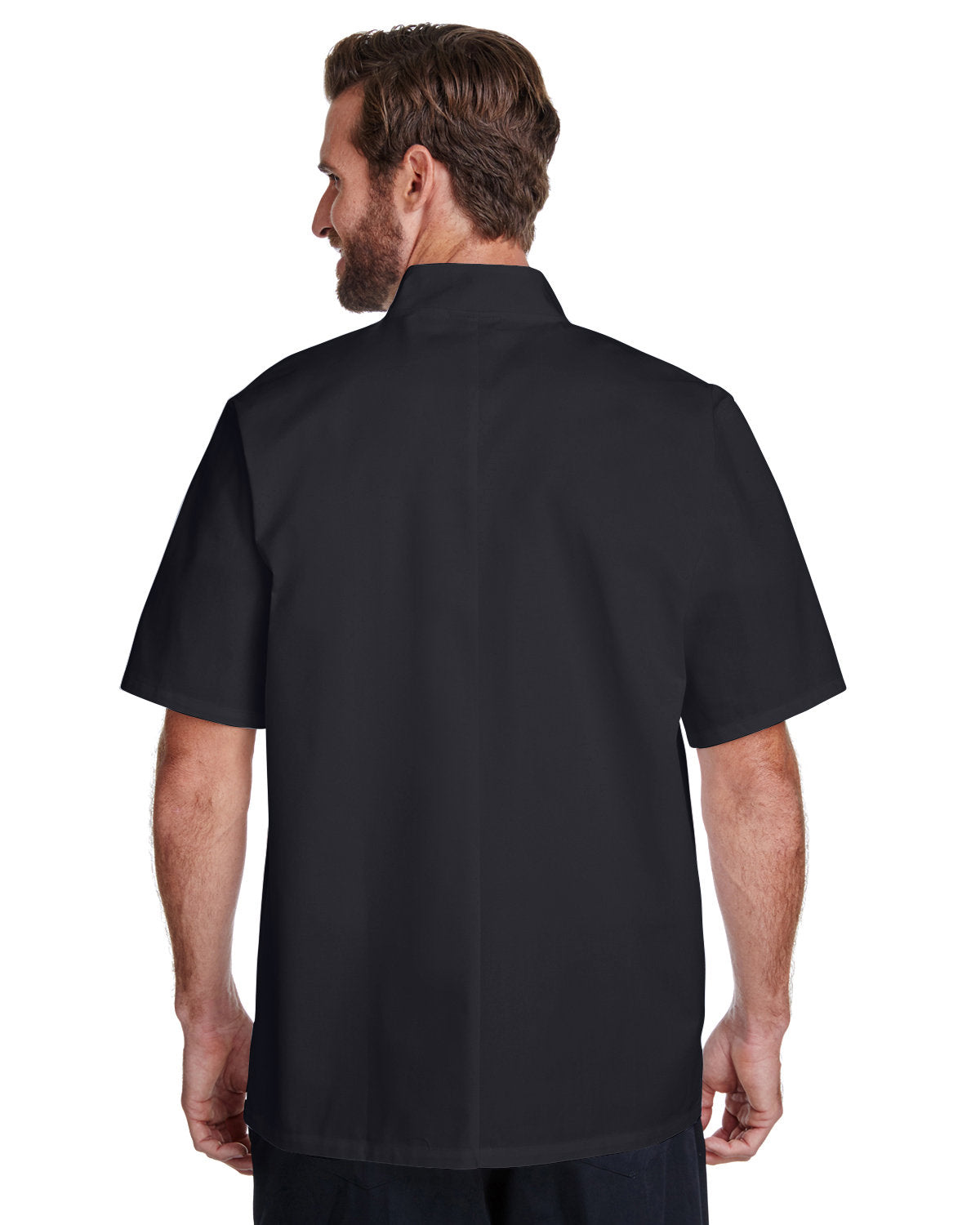 Reprime RP664 Unisex Studded Front Short Sleeve Chef Coat - Professional Kitchen Apparel for Chefs & Culinary Students - Perfect for Restaurants, Cooking Classes & Food Photography