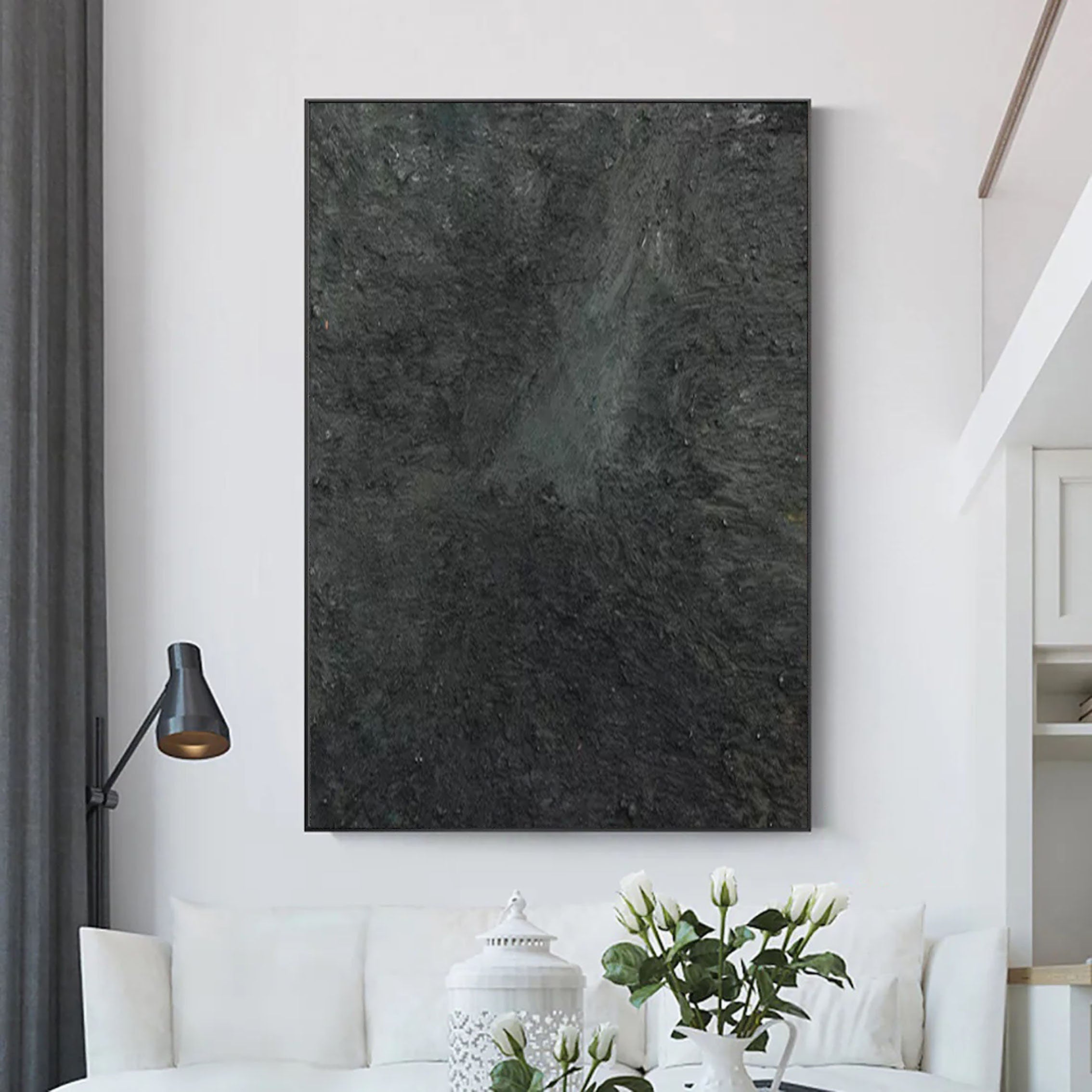 Minimalist Zen Canvas Painting #MZ040 - Abstract Wall Art for Meditation Room, Yoga Studio & Home Decor