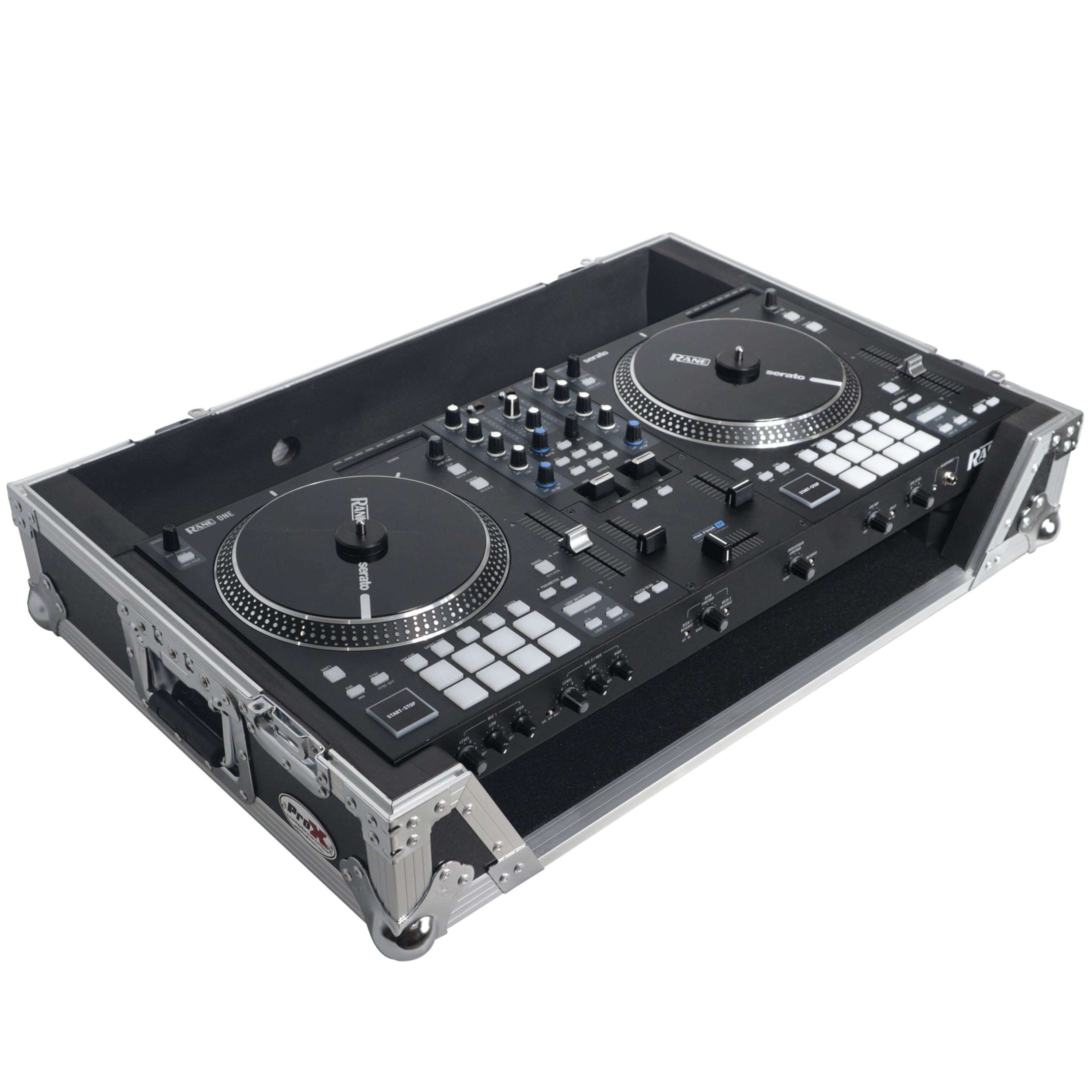 ProX XS-RANEONE W Heavy Duty Flight Case for RANE ONE DJ Controller - 1U Rack Space & Wheels Included - Perfect for DJ Gigs, Studio Use & Equipment Transport